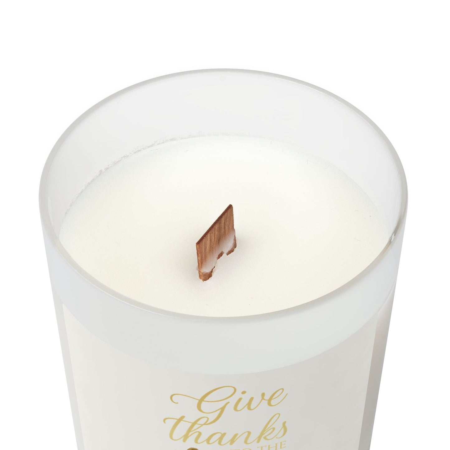 Give Thanks to the Lord Pumpkin Frosted Glass Candle — Harvest Grace Series | Southern Belle & Sea™ - Southern Belle & Sea