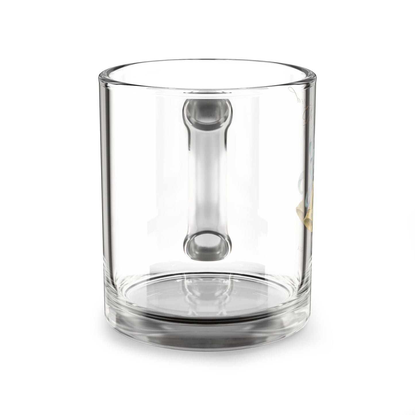 Glory Be to God Bell Clear Glass Mug — Winter Grace Fine Art Series | Southern Belle & Sea™ - Southern Belle & Sea