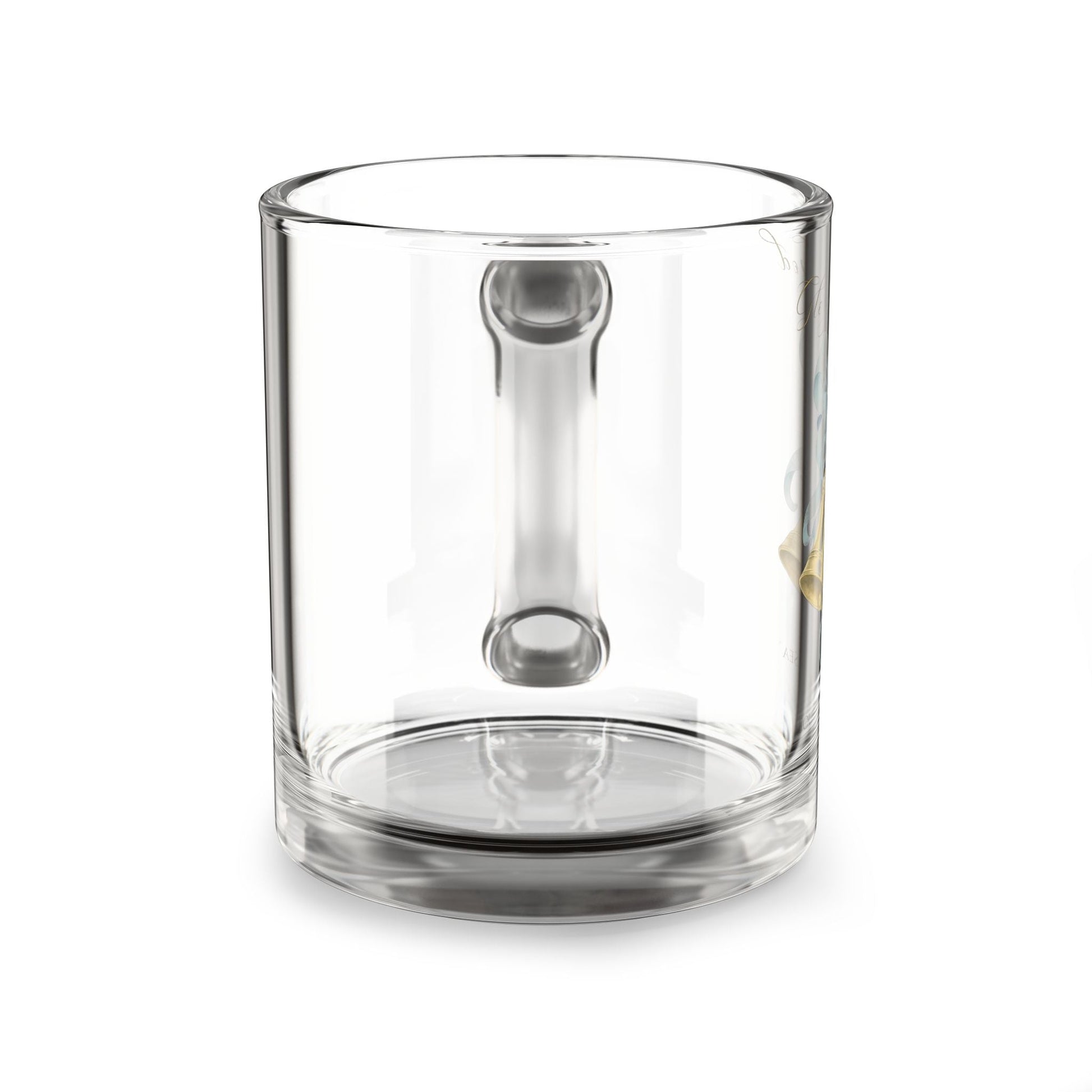 Glory Be to God Bell Clear Glass Mug — Winter Grace Fine Art Series | Southern Belle & Sea™ - Southern Belle & Sea