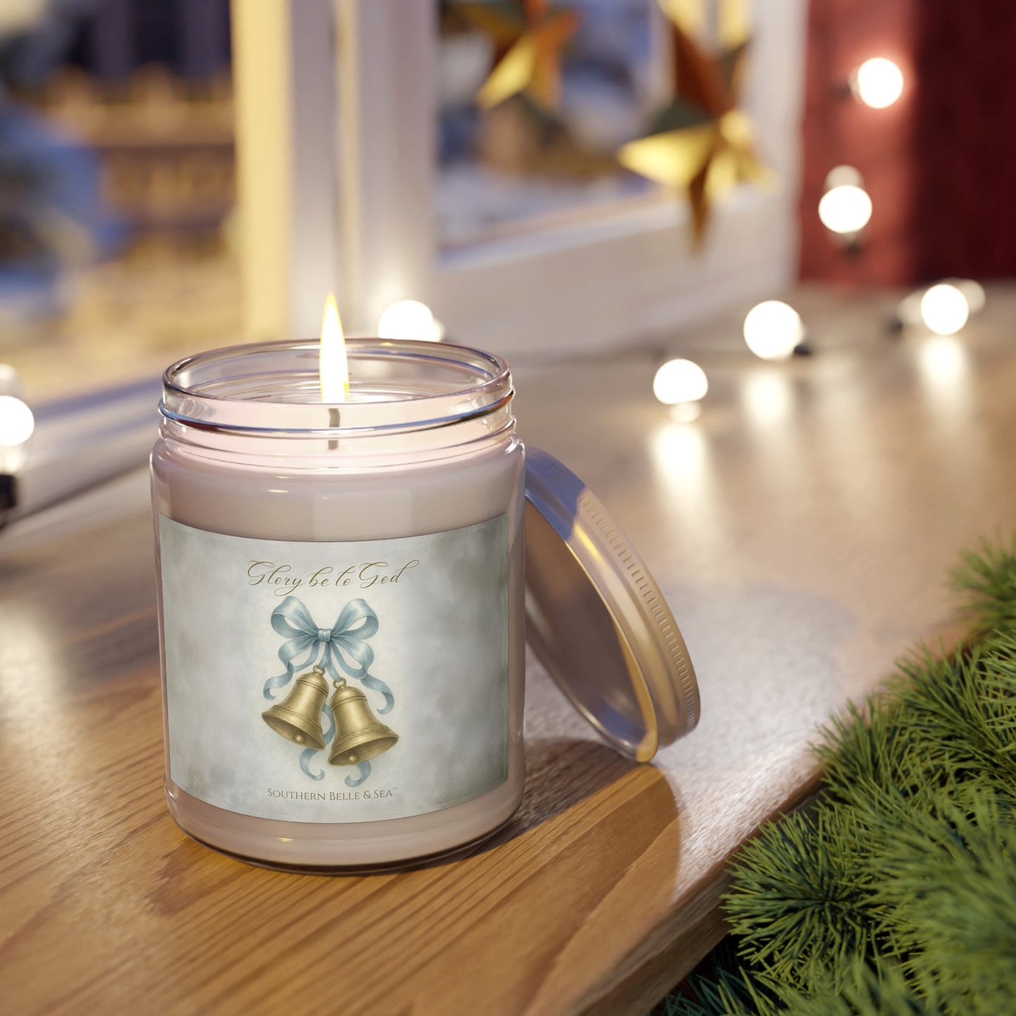 Glory Be to God Jar Candle — Winter Grace Fine Art Series | Southern Belle & Sea™ - Southern Belle & Sea