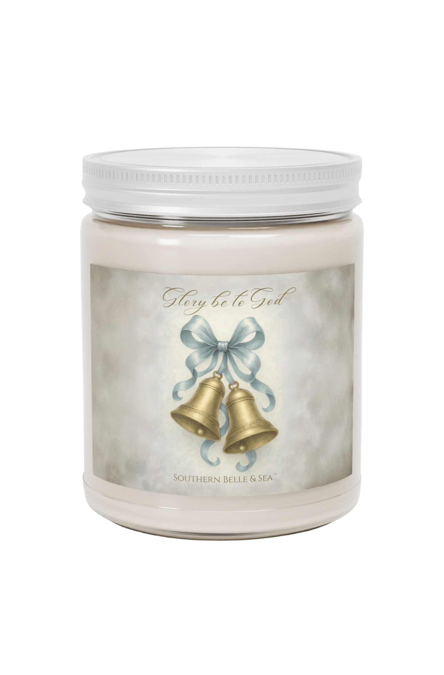 Glory Be to God Jar Candle — Winter Grace Fine Art Series | Southern Belle & Sea™ - Southern Belle & Sea