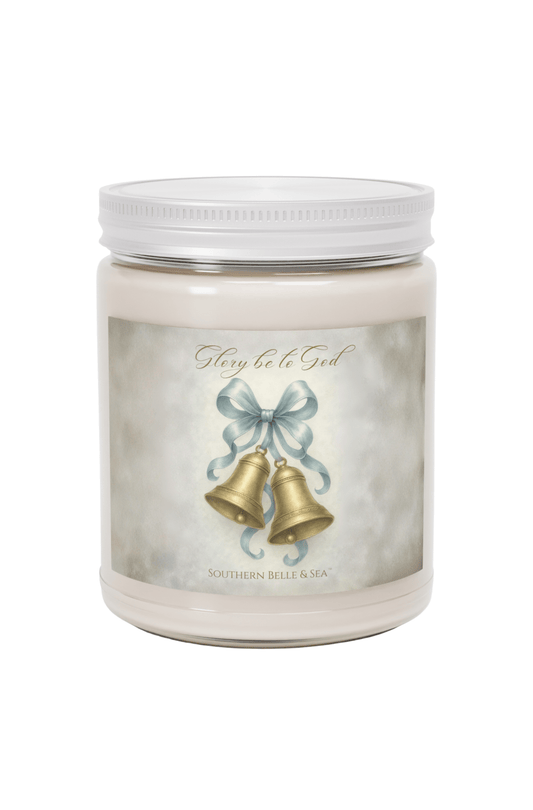 Glory Be to God Jar Candle — Winter Grace Fine Art Series | Southern Belle & Sea™ - Southern Belle & Sea