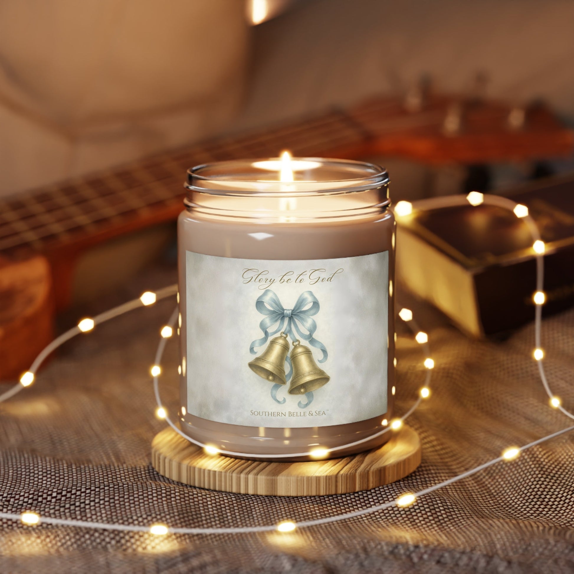 Glory Be to God Jar Candle — Winter Grace Fine Art Series | Southern Belle & Sea™ - Southern Belle & Sea