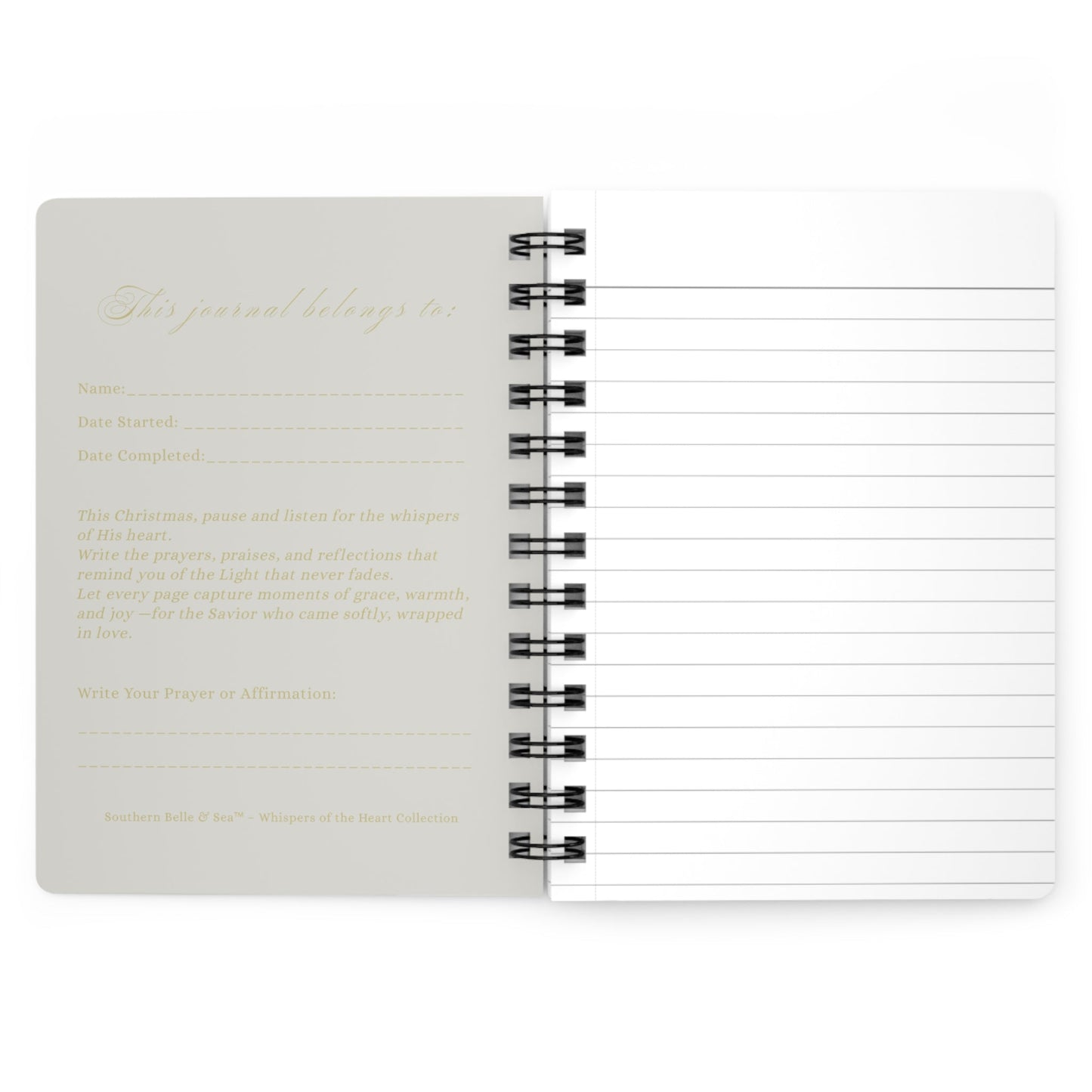 Glory to God Prayer Journal — Winter Grace Fine Art Series | Southern Belle & Sea™ - Southern Belle & Sea