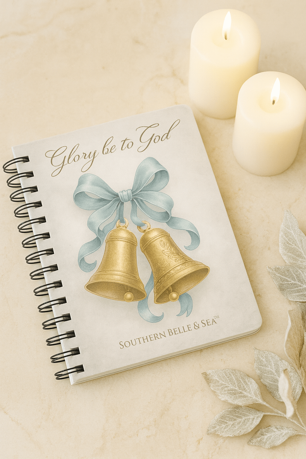 Glory to God Prayer Journal — Winter Grace Fine Art Series | Southern Belle & Sea™ - Southern Belle & Sea