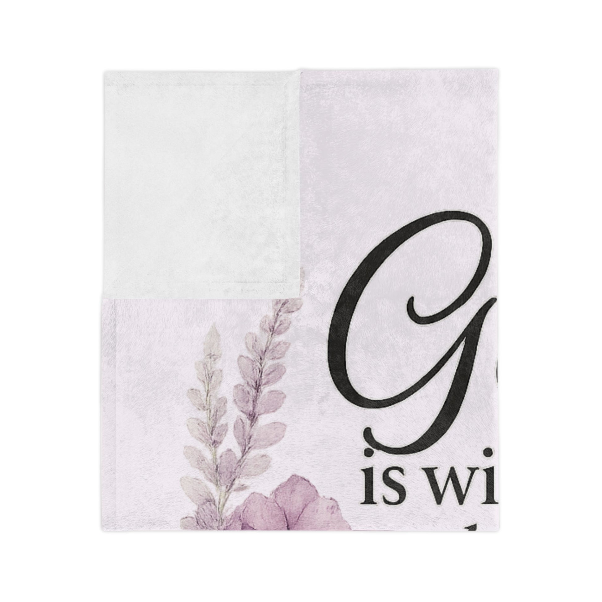 God Is Within Her” Pink Floral Blanket — Virtue Collection | Southern Belle & Sea™ - Southern Belle & Sea