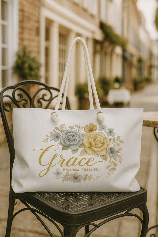 Grace Weekender Tote Bag — Virtue Collection | Southern Belle & Sea™ - Southern Belle & Sea