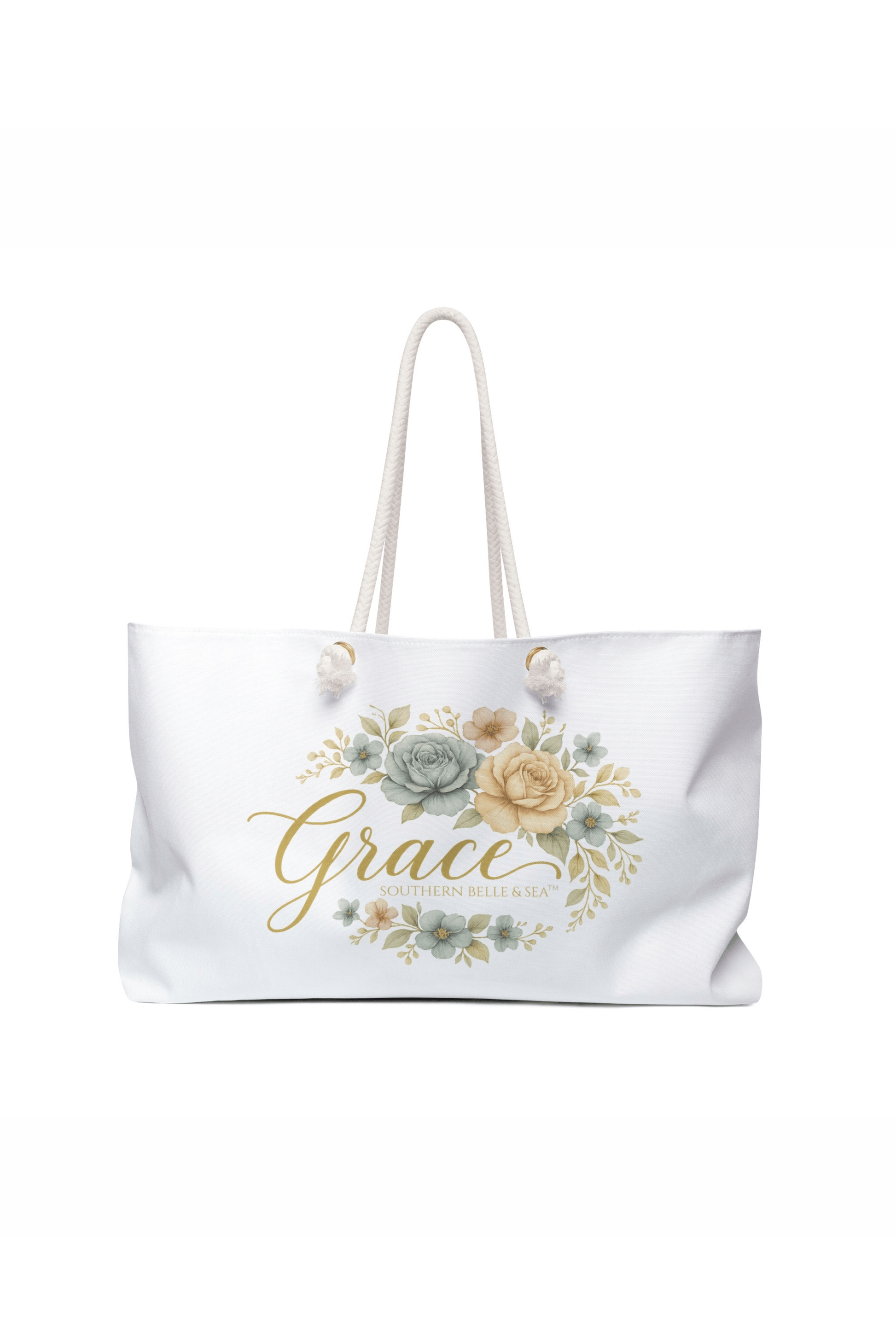 Grace Weekender Tote Bag — Virtue Collection | Southern Belle & Sea™ - Southern Belle & Sea