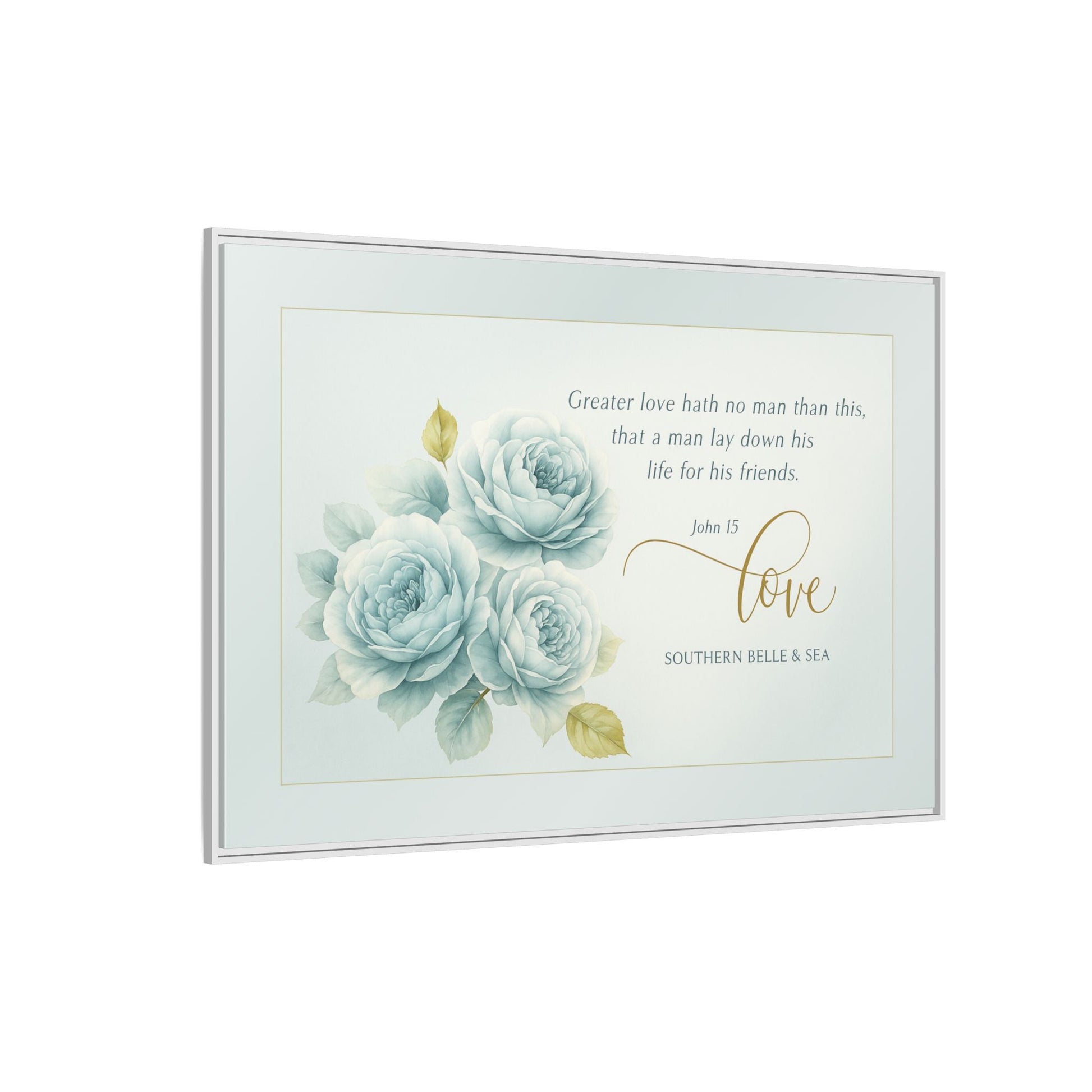Hand - Crafted Limited Edition Framed Canvas Wall Art (White Frame Only) | Southern Belle & Sea™ - Southern Belle & Sea