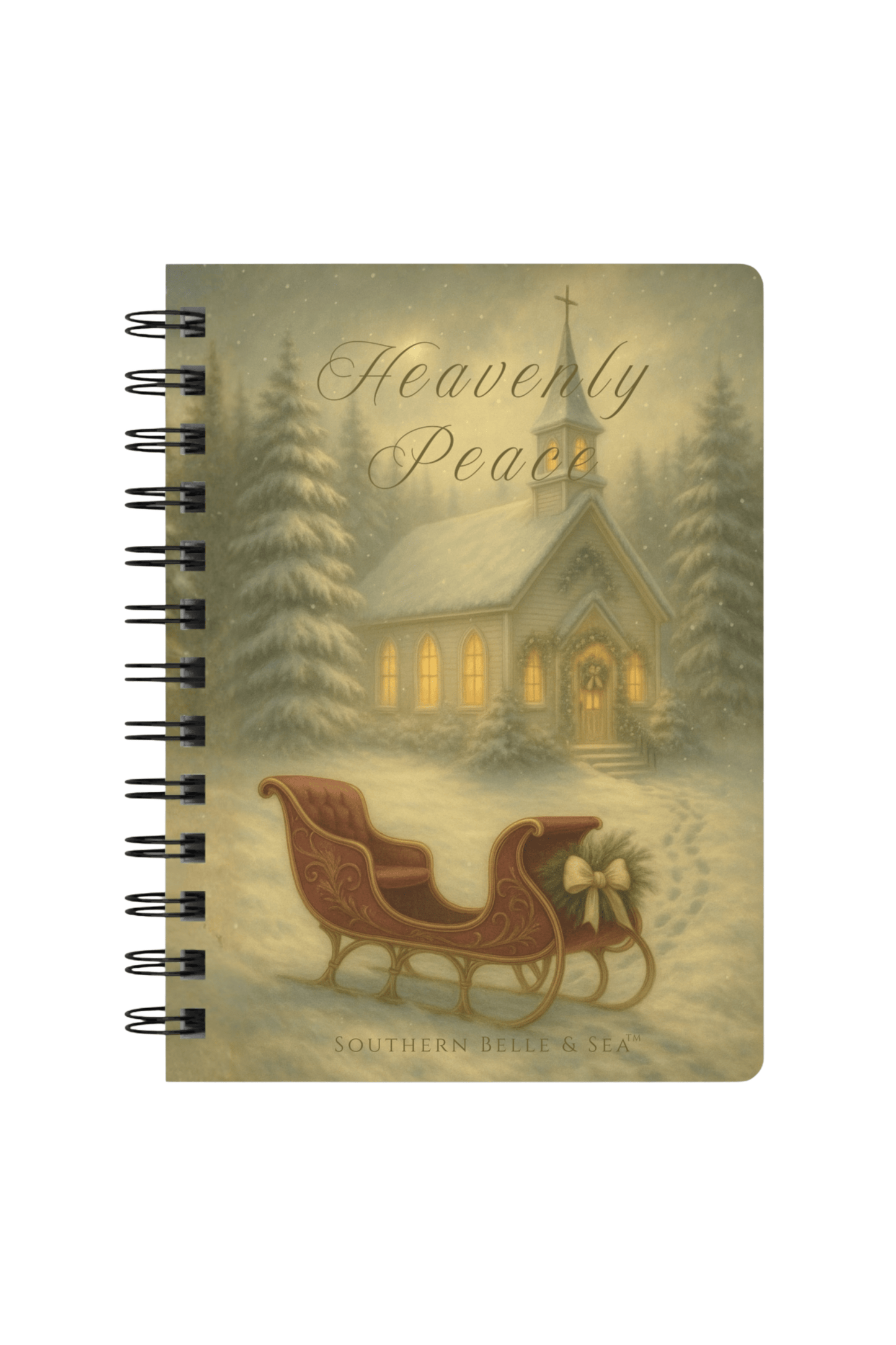 Heavenly Peace Journal — Winter Grace Fine Art Series | Southern Belle & Sea™ - Southern Belle & Sea