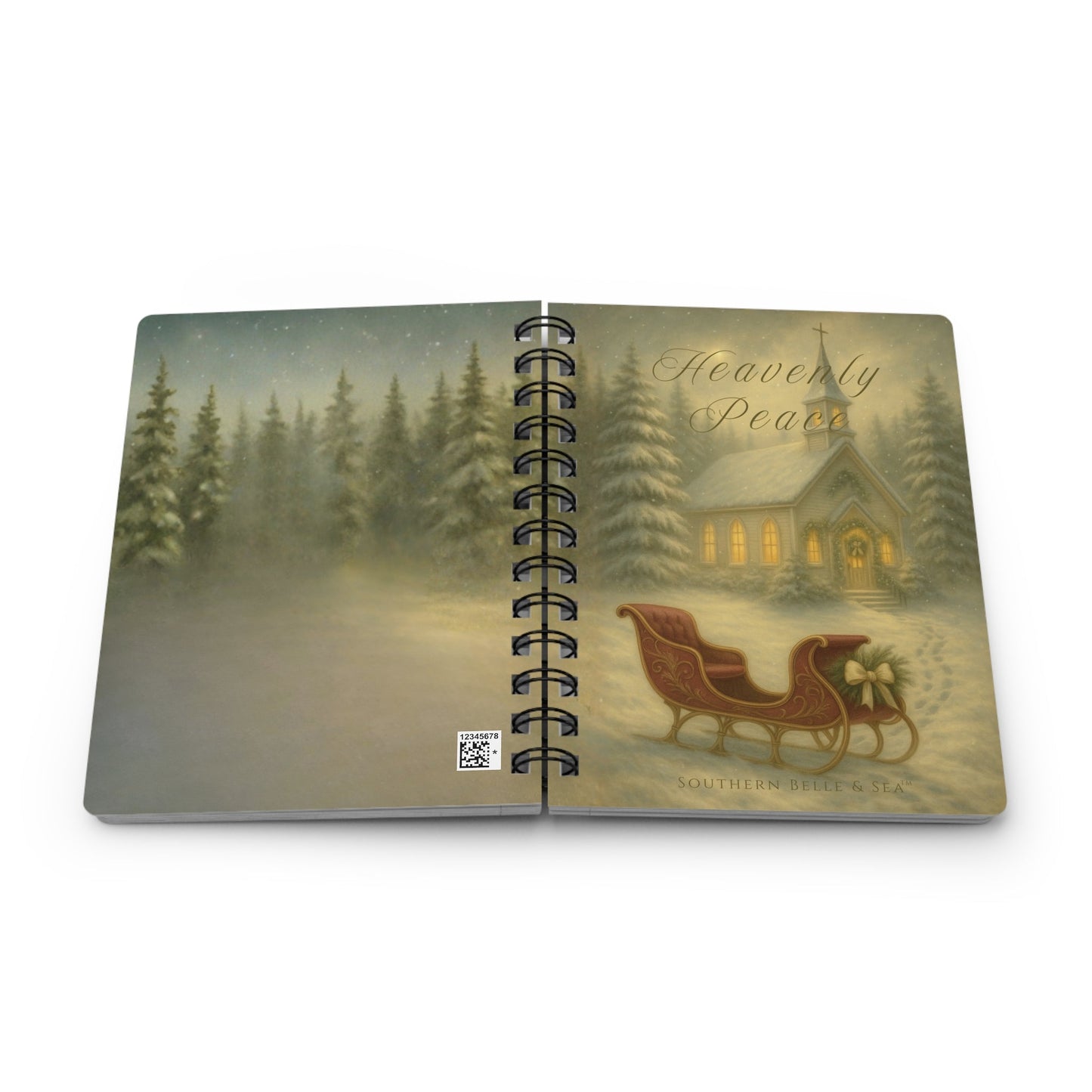 Heavenly Peace Journal — Winter Grace Fine Art Series | Southern Belle & Sea™ - Southern Belle & Sea