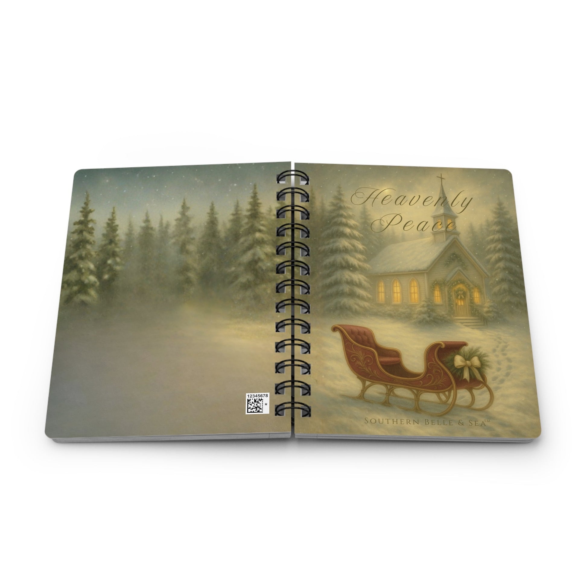 Heavenly Peace Journal — Winter Grace Fine Art Series | Southern Belle & Sea™ - Southern Belle & Sea