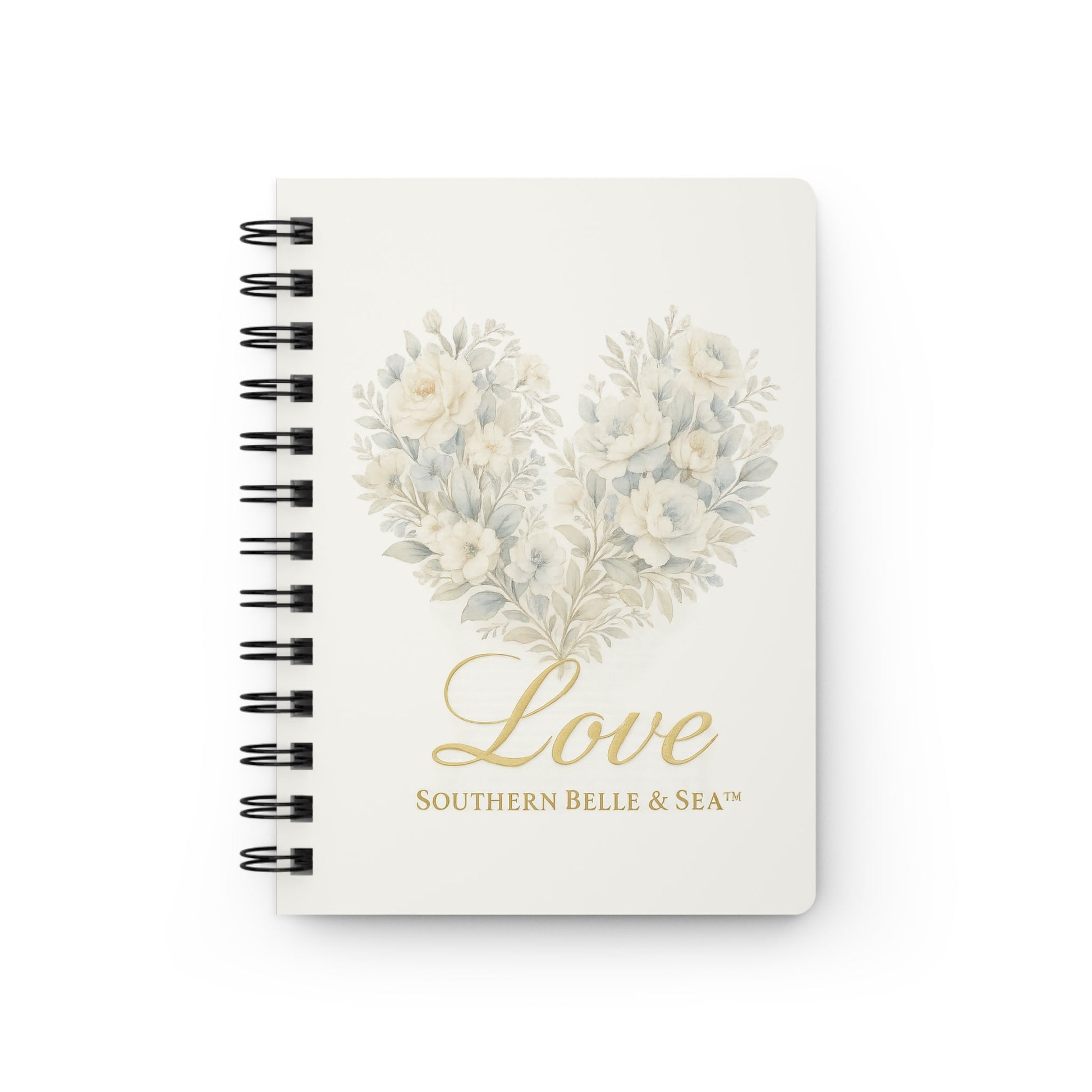 His Love™ Heart Floral Christian Journal – Scripture Notebook with 150 Lined Pages | Southern Belle & Sea™ - Southern Belle & Sea
