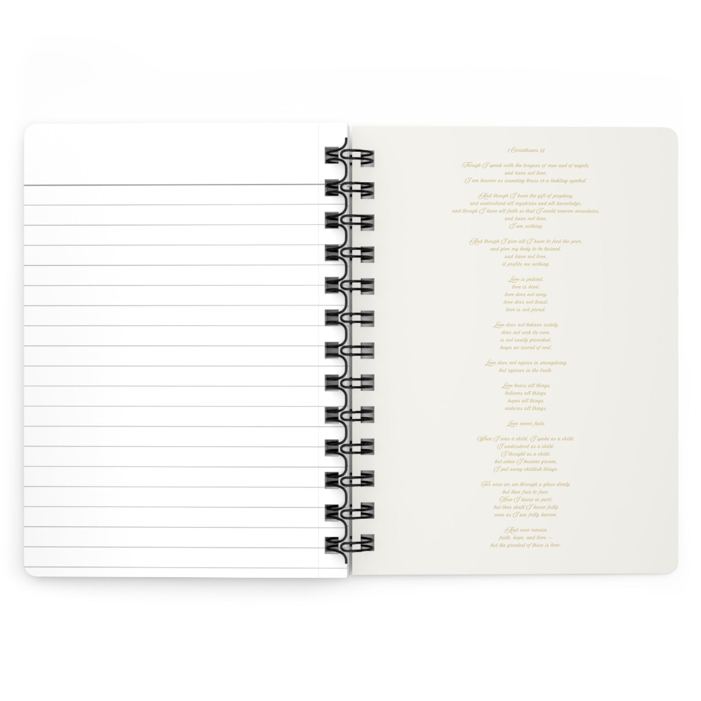 His Love™ Heart Floral Christian Journal – Scripture Notebook with 150 Lined Pages | Southern Belle & Sea™ - Southern Belle & Sea