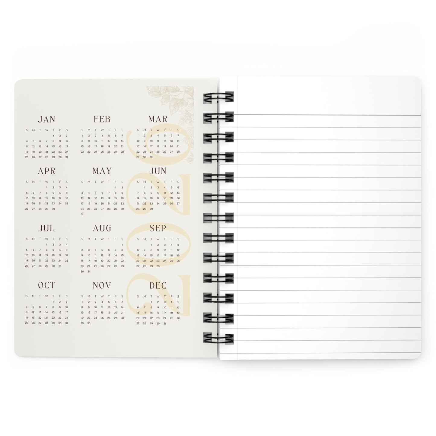 His Love™ Heart Floral Christian Journal – Scripture Notebook with 150 Lined Pages | Southern Belle & Sea™ - Southern Belle & Sea