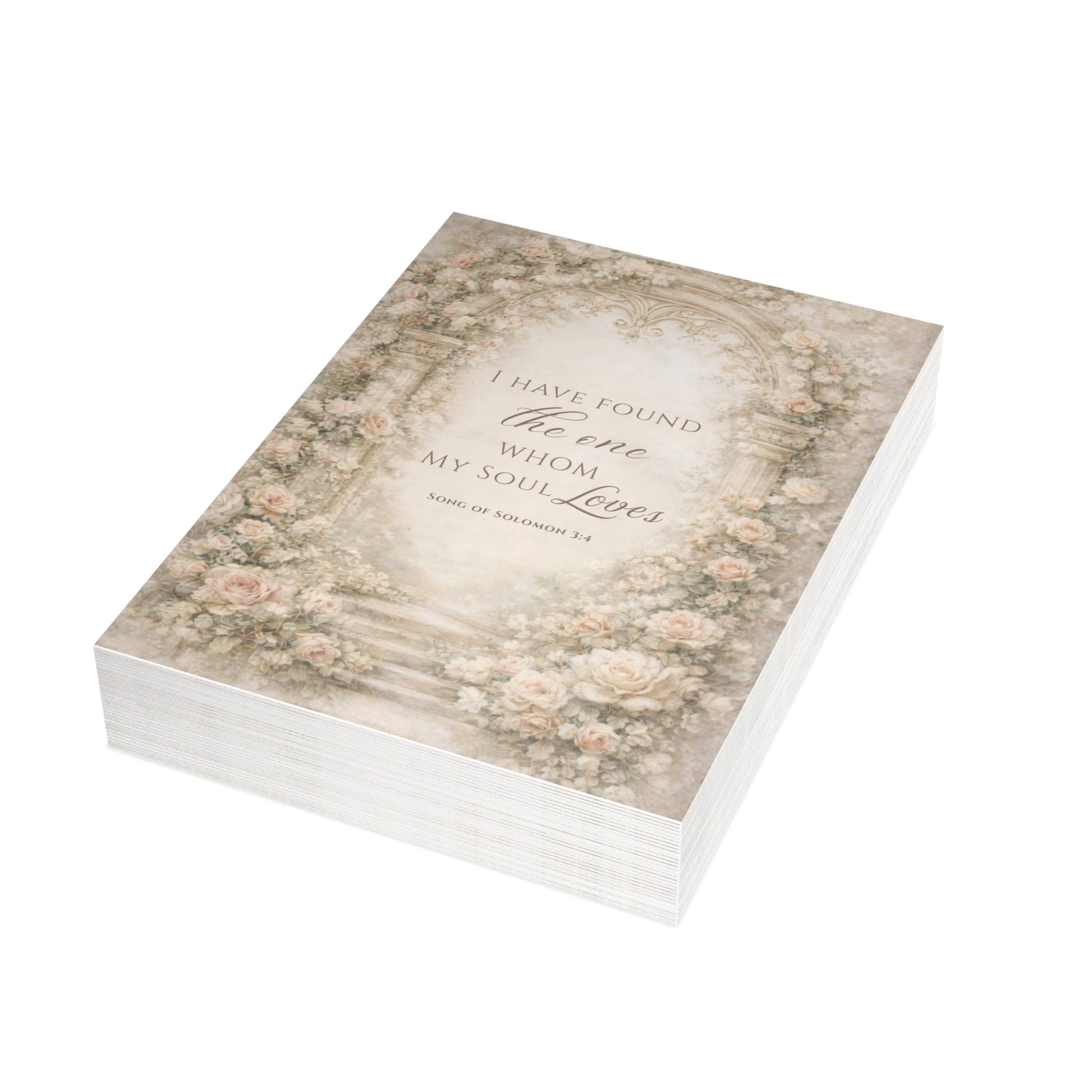 I Have Found the One Greeting Card (Song of Solomon 3:4) — Bride Keepsake | Southern Belle & Sea™ - Southern Belle & Sea