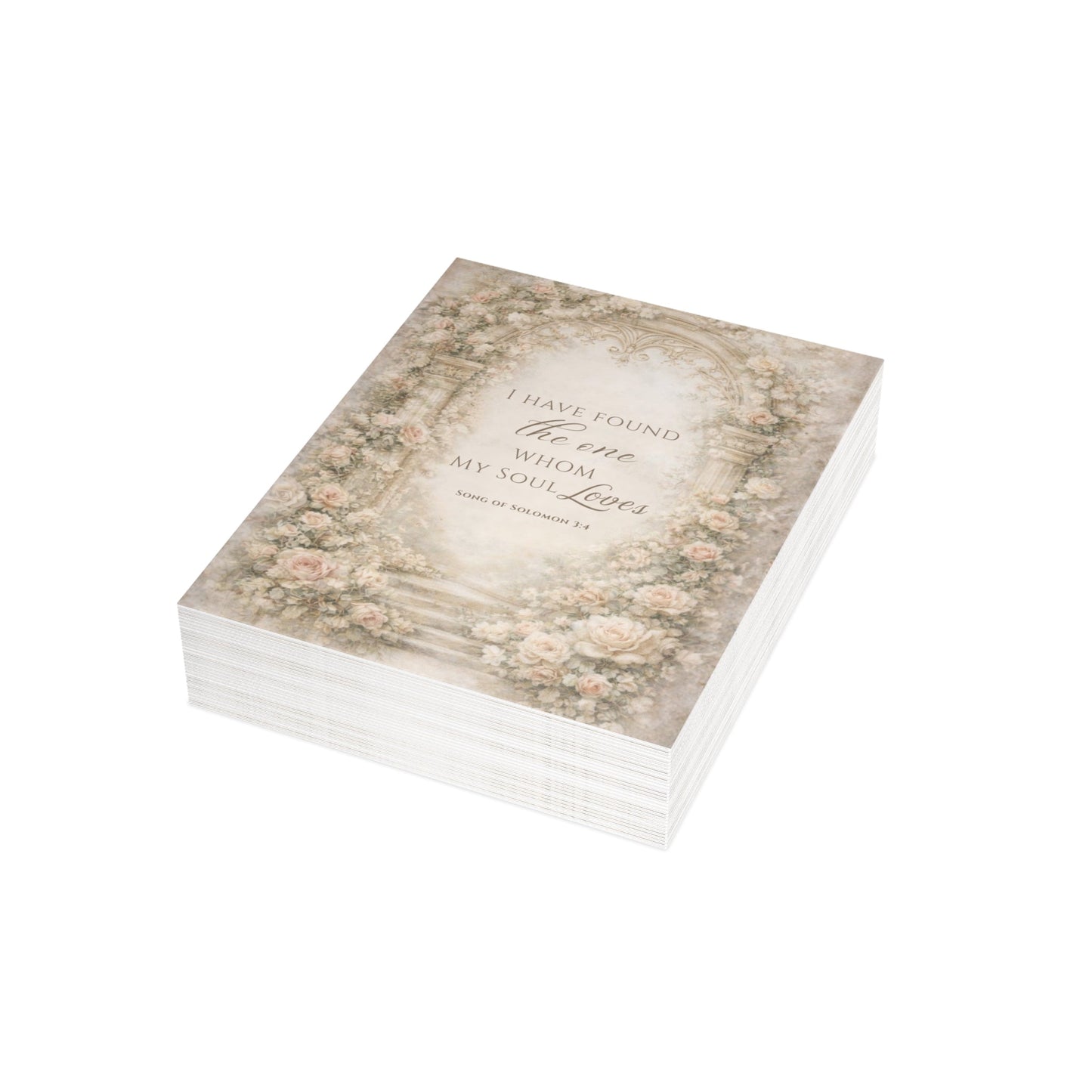 I Have Found the One Greeting Card (Song of Solomon 3:4) — Bride Keepsake | Southern Belle & Sea™ - Southern Belle & Sea
