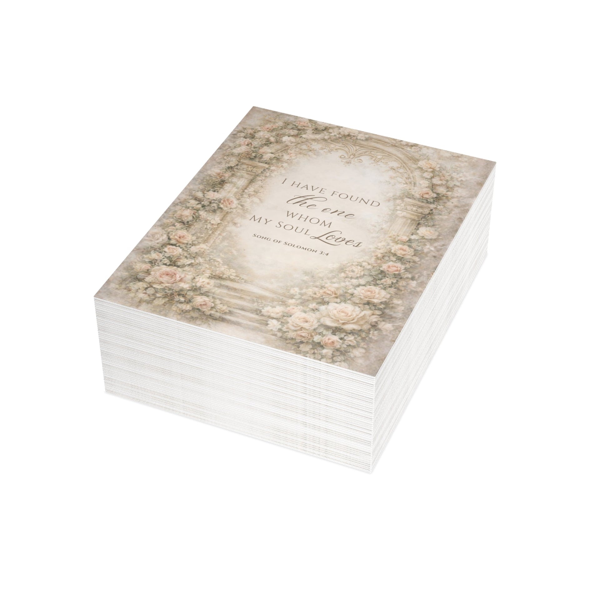 I Have Found the One Greeting Card (Song of Solomon 3:4) — Bride Keepsake | Southern Belle & Sea™ - Southern Belle & Sea