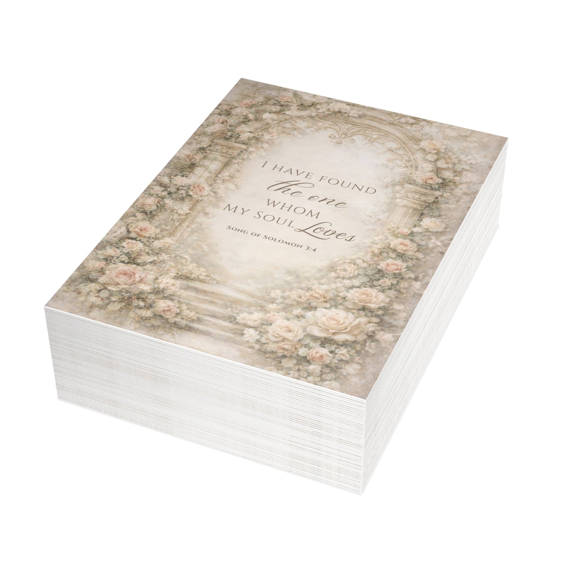 I Have Found the One Greeting Card (Song of Solomon 3:4) — Bride Keepsake | Southern Belle & Sea™ - Southern Belle & Sea