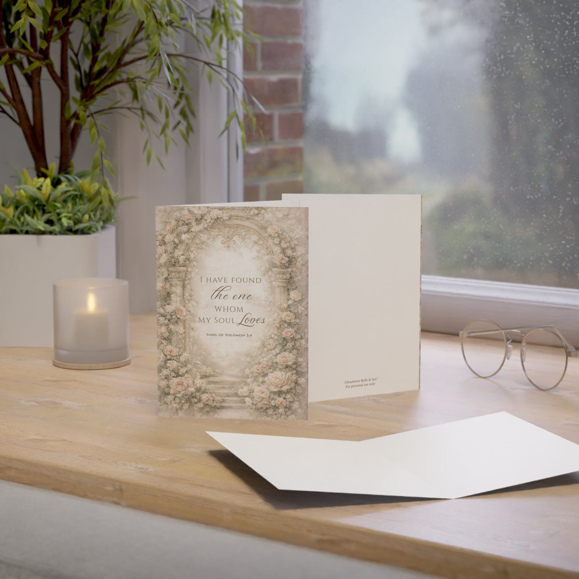I Have Found the One Greeting Card (Song of Solomon 3:4) — Bride Keepsake | Southern Belle & Sea™ - Southern Belle & Sea