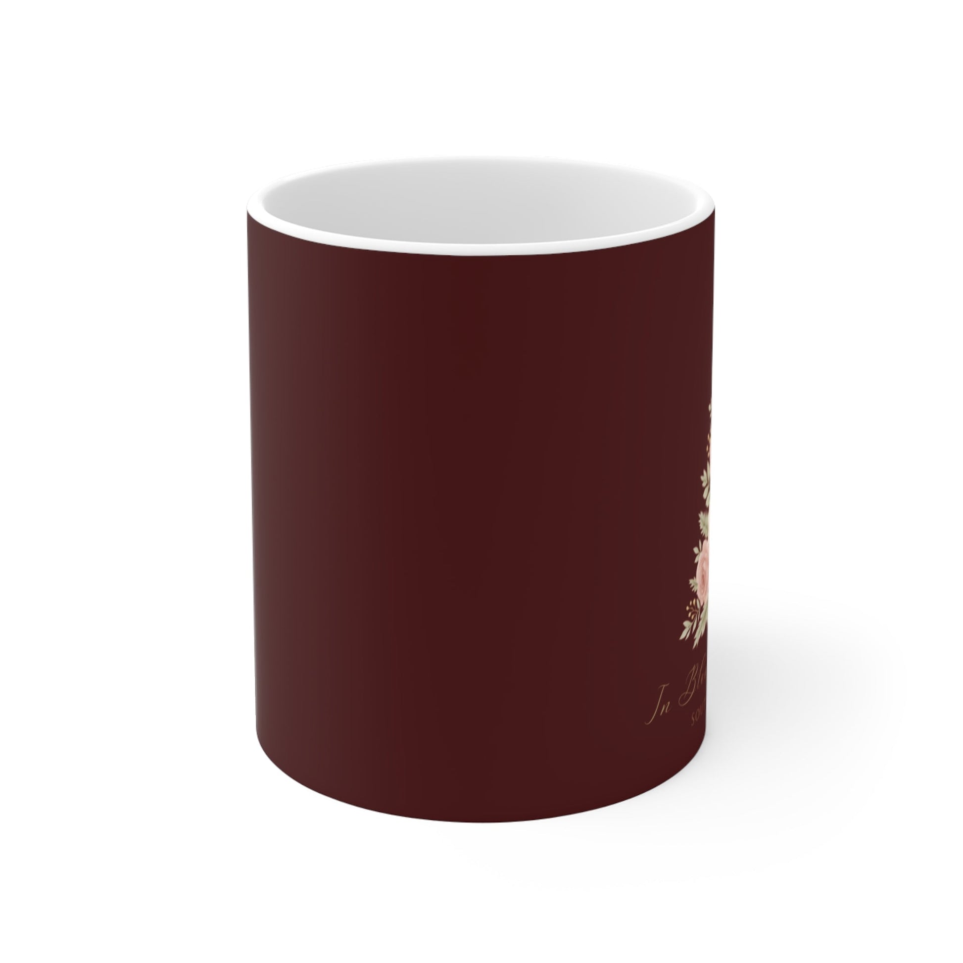 In Bloom This Christmas Mug — Burgundy Edition | Southern Belle & Sea™ - Southern Belle & Sea