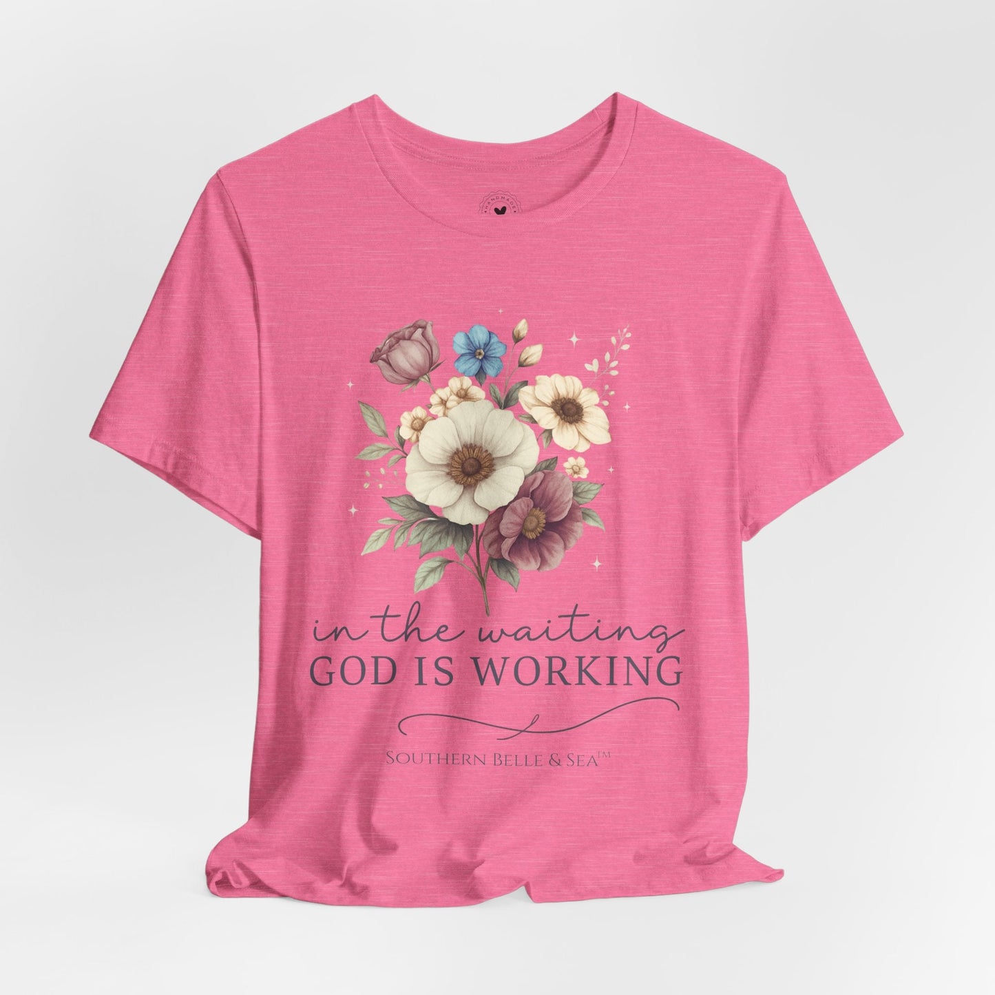 “In The Waiting God Is Working” Tee — 10 Colors | Southern Belle & Sea™ - Southern Belle & Sea