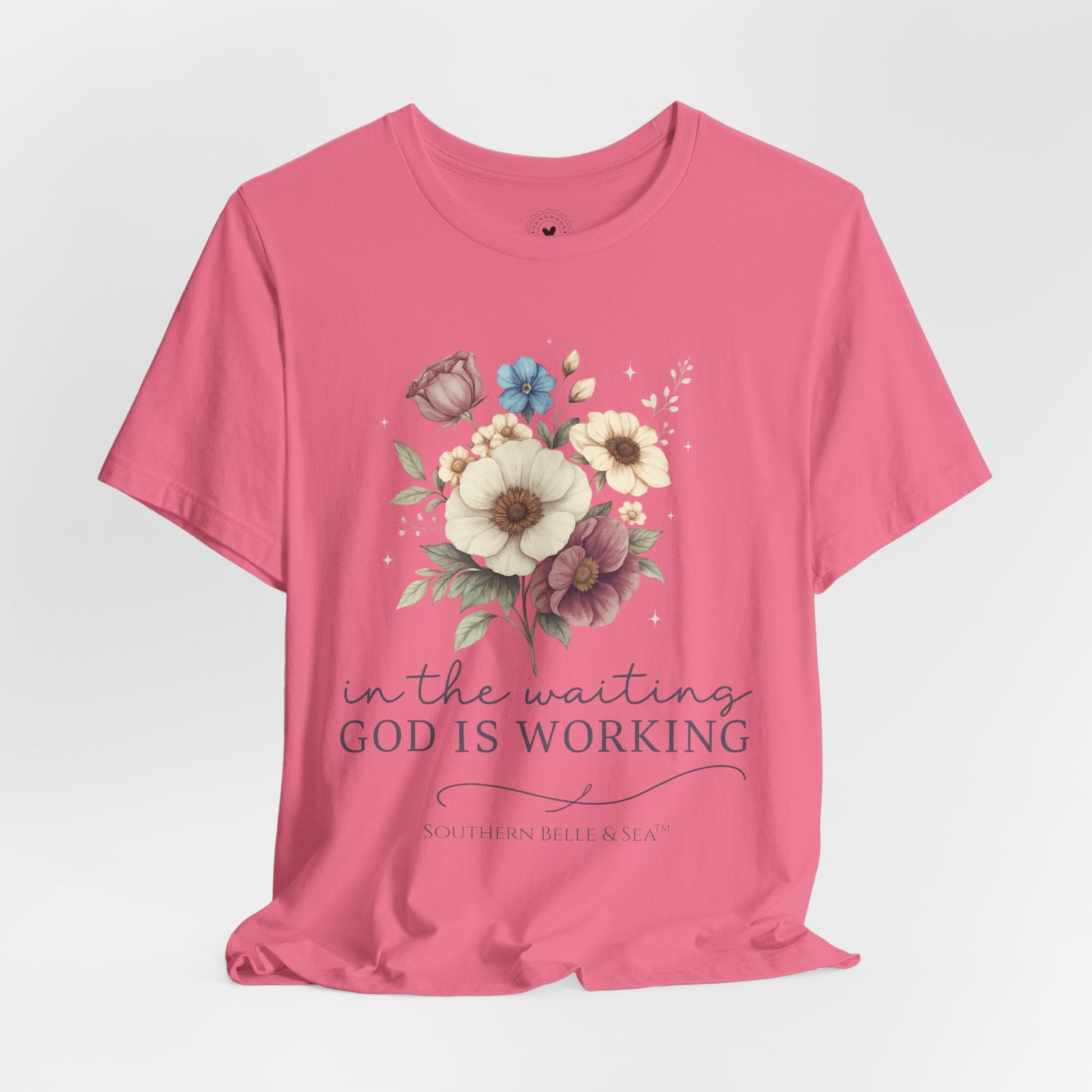 “In The Waiting God Is Working” Tee — 10 Colors | Southern Belle & Sea™ - Southern Belle & Sea