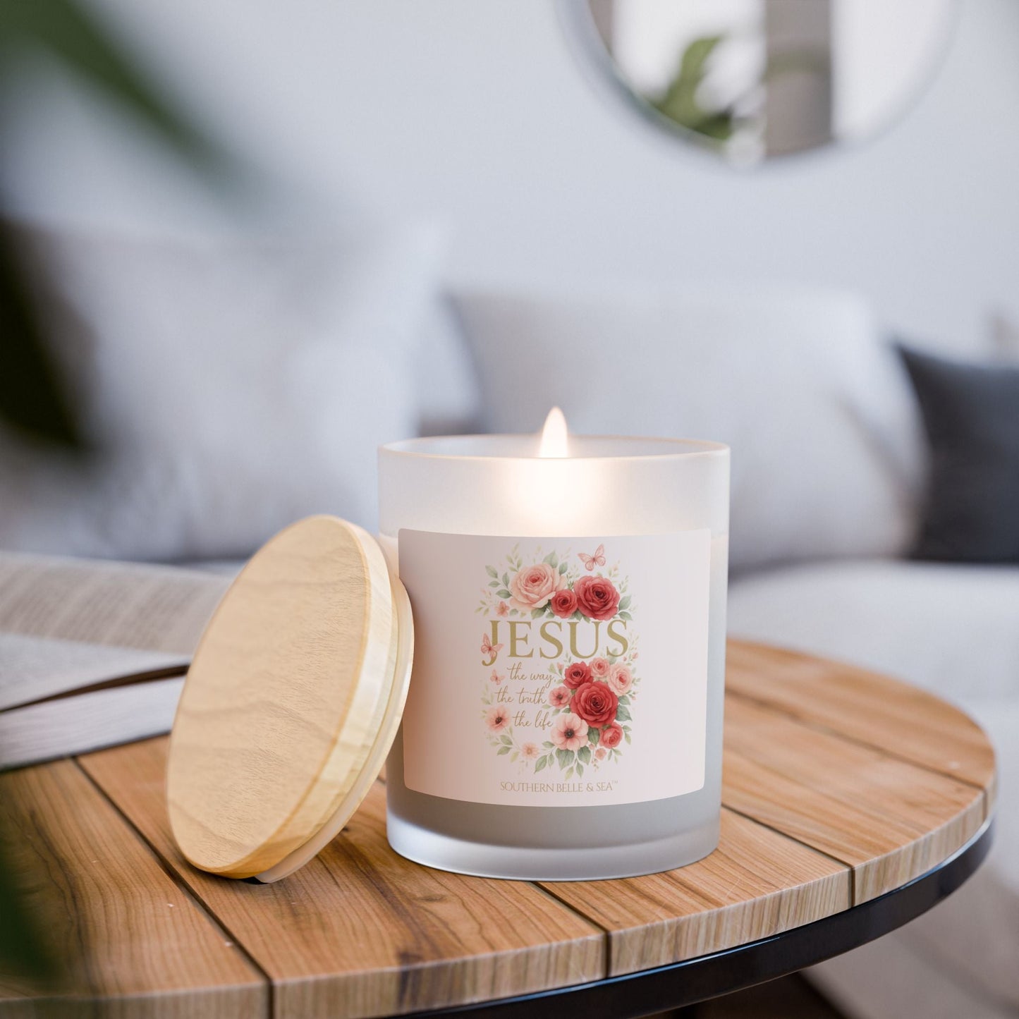 Jesus — The Way, The Truth, The Life | Glass Candle 11oz | Southern Belle & Sea™ - Southern Belle & Sea