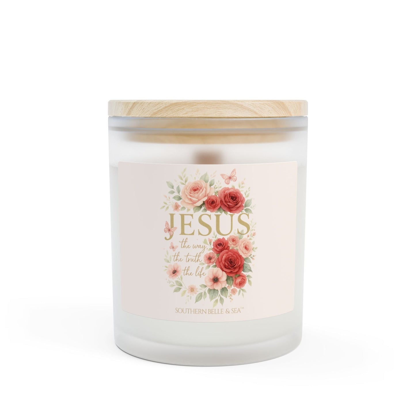 Jesus — The Way, The Truth, The Life | Glass Candle 11oz | Southern Belle & Sea™ - Southern Belle & Sea
