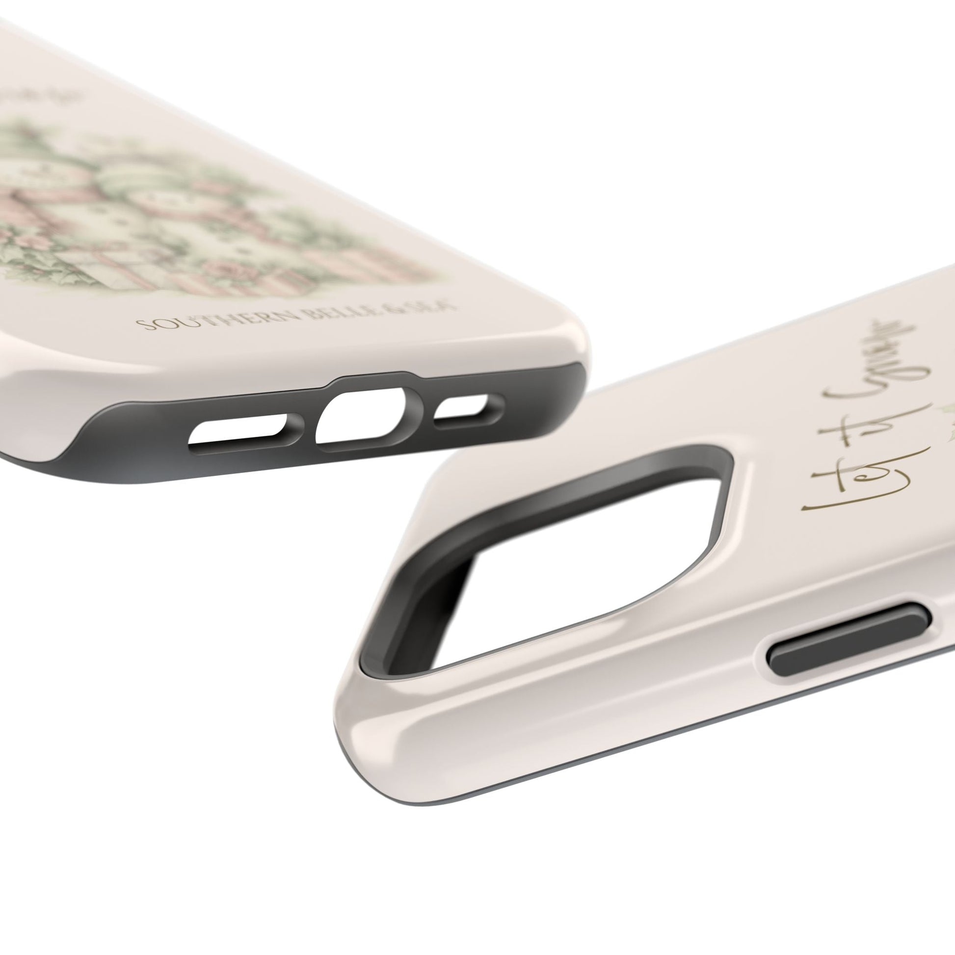 "LET IT SNOW” — Snowman Family Magnetic Tough Case | MagSafe® Compatible | Southern Belle & Sea™ - Southern Belle & Sea
