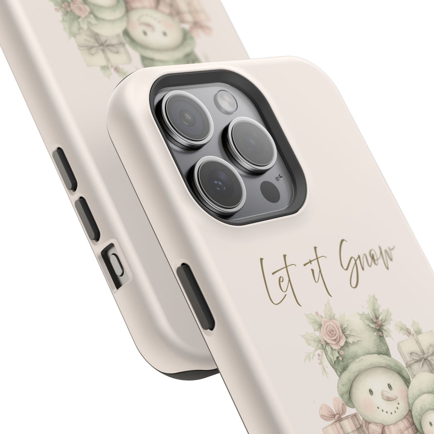 "LET IT SNOW” — Snowman Family Magnetic Tough Case | MagSafe® Compatible | Southern Belle & Sea™ - Southern Belle & Sea
