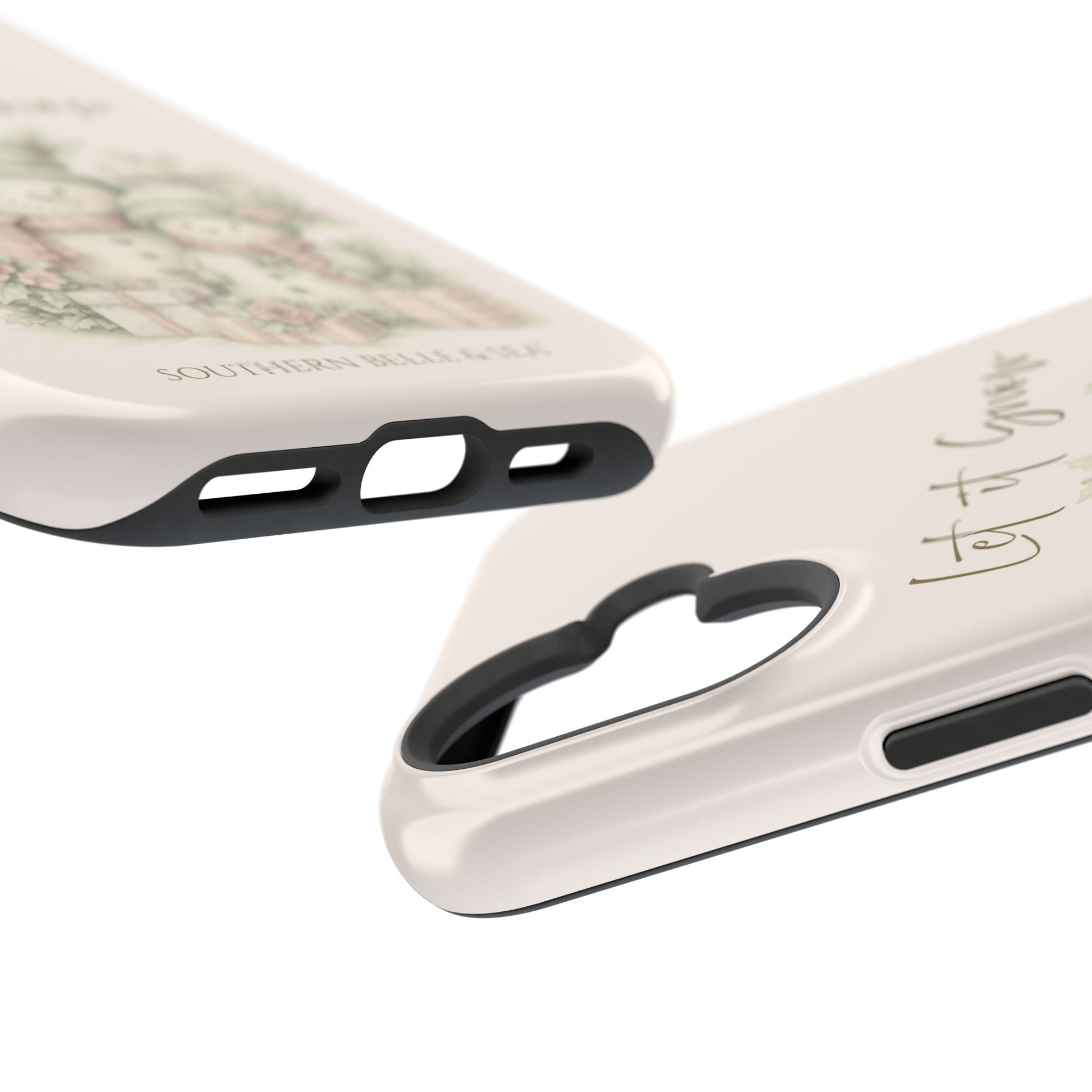 "LET IT SNOW” — Snowman Family Magnetic Tough Case | MagSafe® Compatible | Southern Belle & Sea™ - Southern Belle & Sea