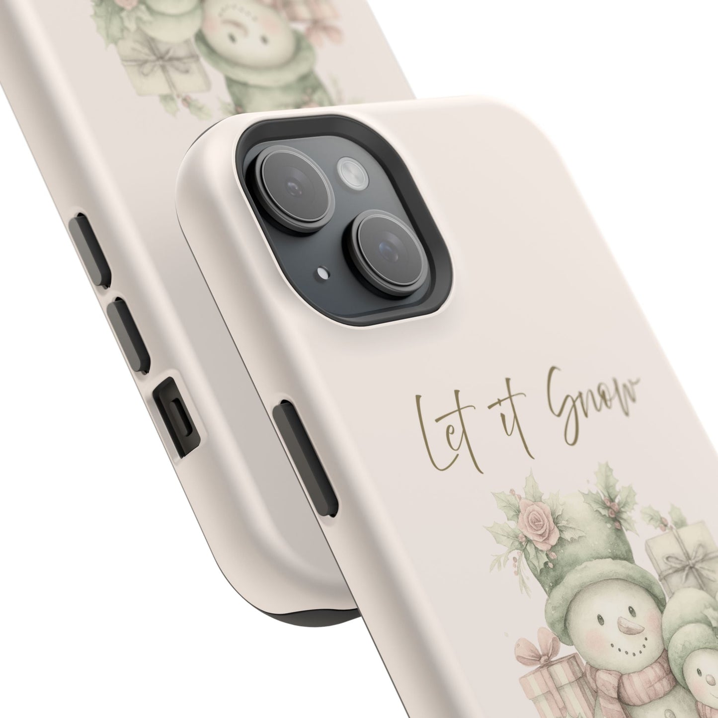 "LET IT SNOW” — Snowman Family Magnetic Tough Case | MagSafe® Compatible | Southern Belle & Sea™ - Southern Belle & Sea