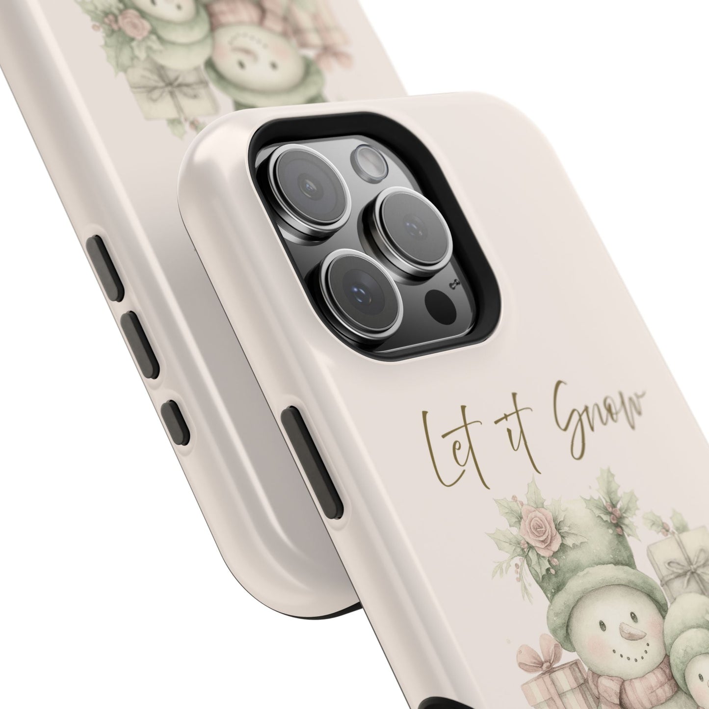 "LET IT SNOW” — Snowman Family Magnetic Tough Case | MagSafe® Compatible | Southern Belle & Sea™ - Southern Belle & Sea
