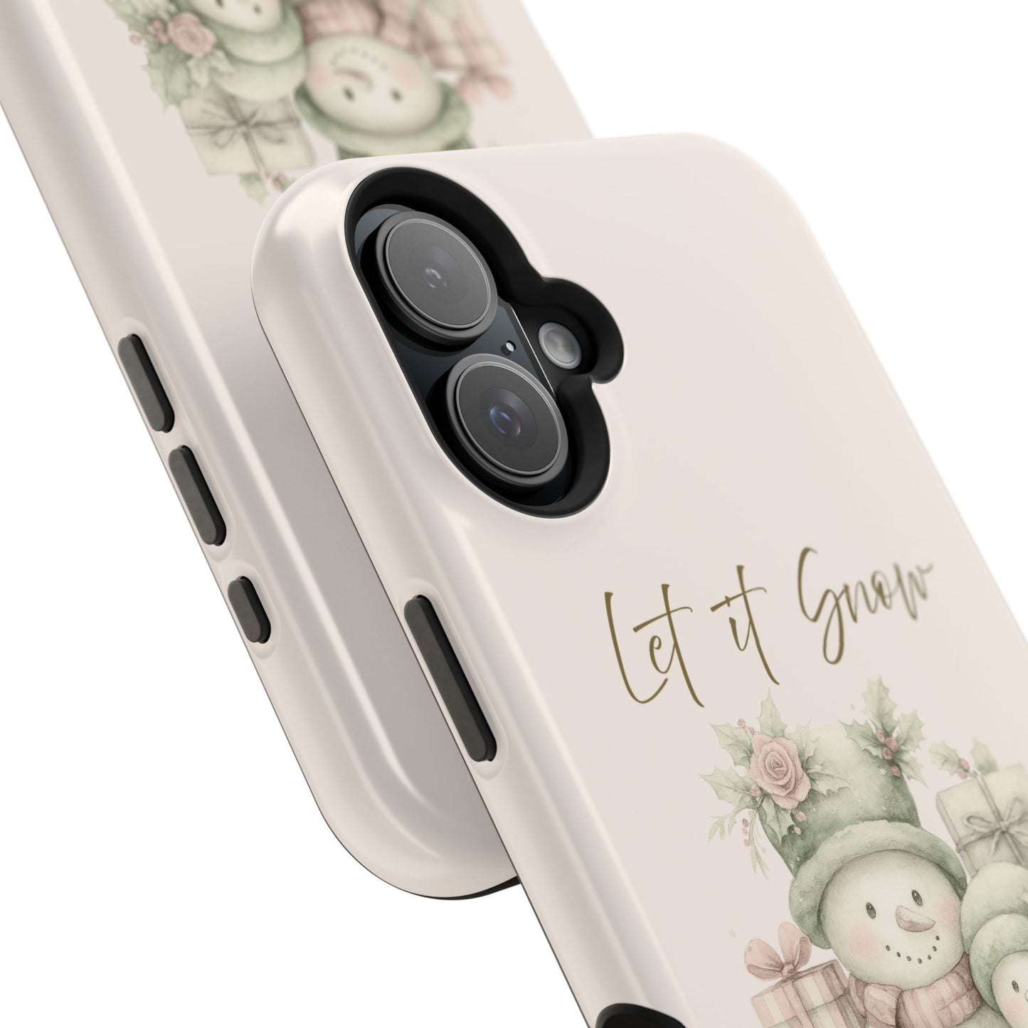 "LET IT SNOW” — Snowman Family Magnetic Tough Case | MagSafe® Compatible | Southern Belle & Sea™ - Southern Belle & Sea