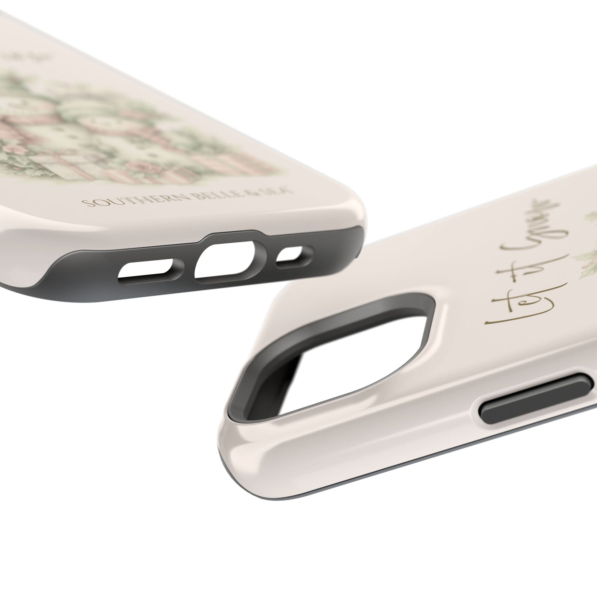 "LET IT SNOW” — Snowman Family Magnetic Tough Case | MagSafe® Compatible | Southern Belle & Sea™ - Southern Belle & Sea