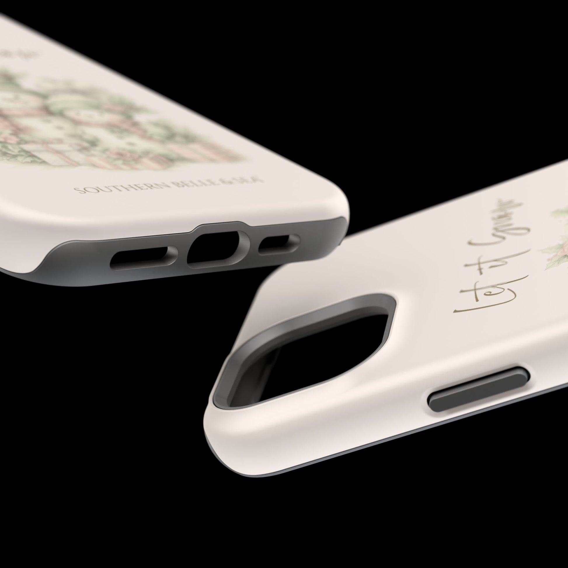 "LET IT SNOW” — Snowman Family Magnetic Tough Case | MagSafe® Compatible | Southern Belle & Sea™ - Southern Belle & Sea