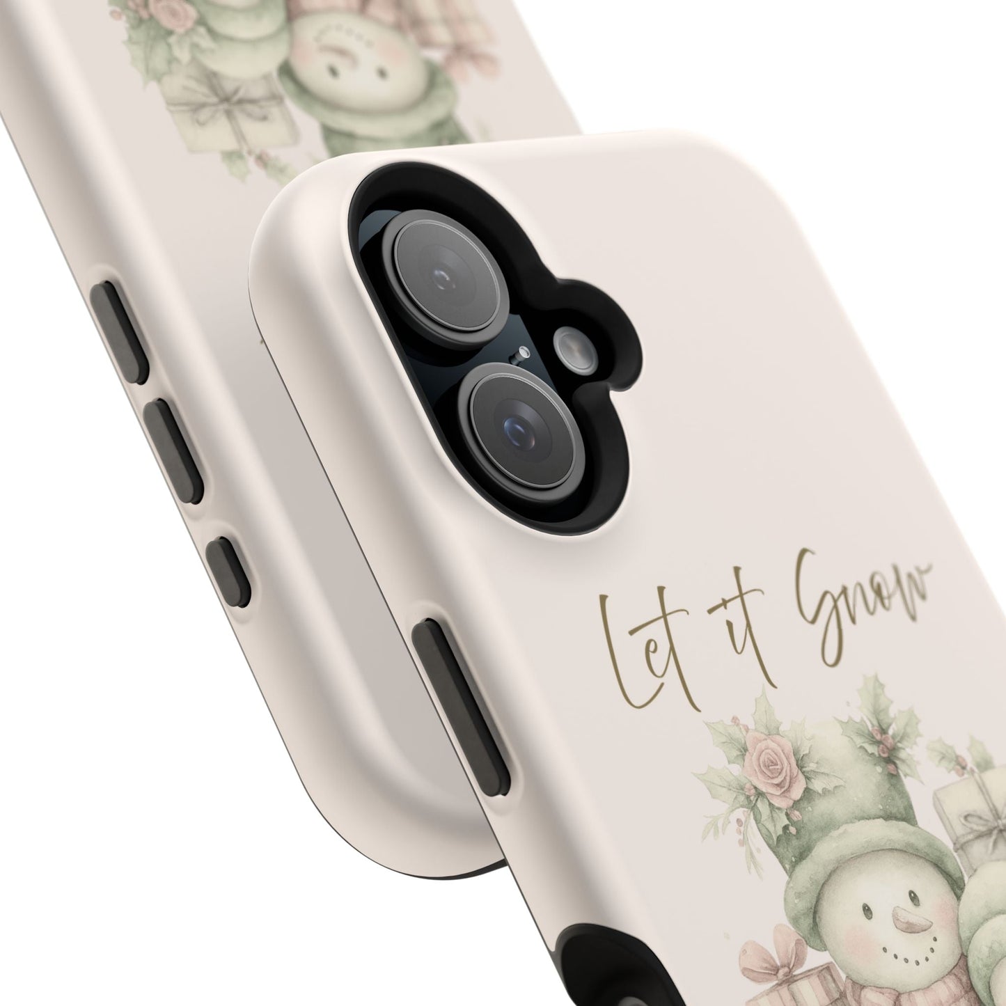 "LET IT SNOW” — Snowman Family Magnetic Tough Case | MagSafe® Compatible | Southern Belle & Sea™ - Southern Belle & Sea
