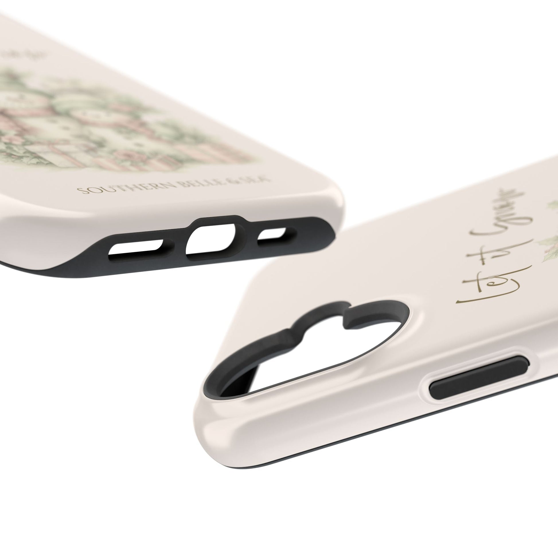 "LET IT SNOW” — Snowman Family Magnetic Tough Case | MagSafe® Compatible | Southern Belle & Sea™ - Southern Belle & Sea