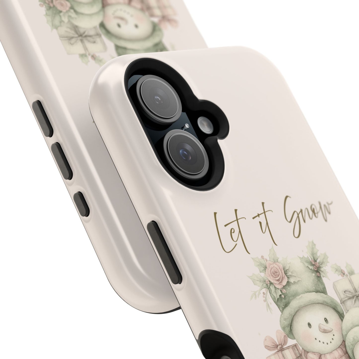 "LET IT SNOW” — Snowman Family Magnetic Tough Case | MagSafe® Compatible | Southern Belle & Sea™ - Southern Belle & Sea