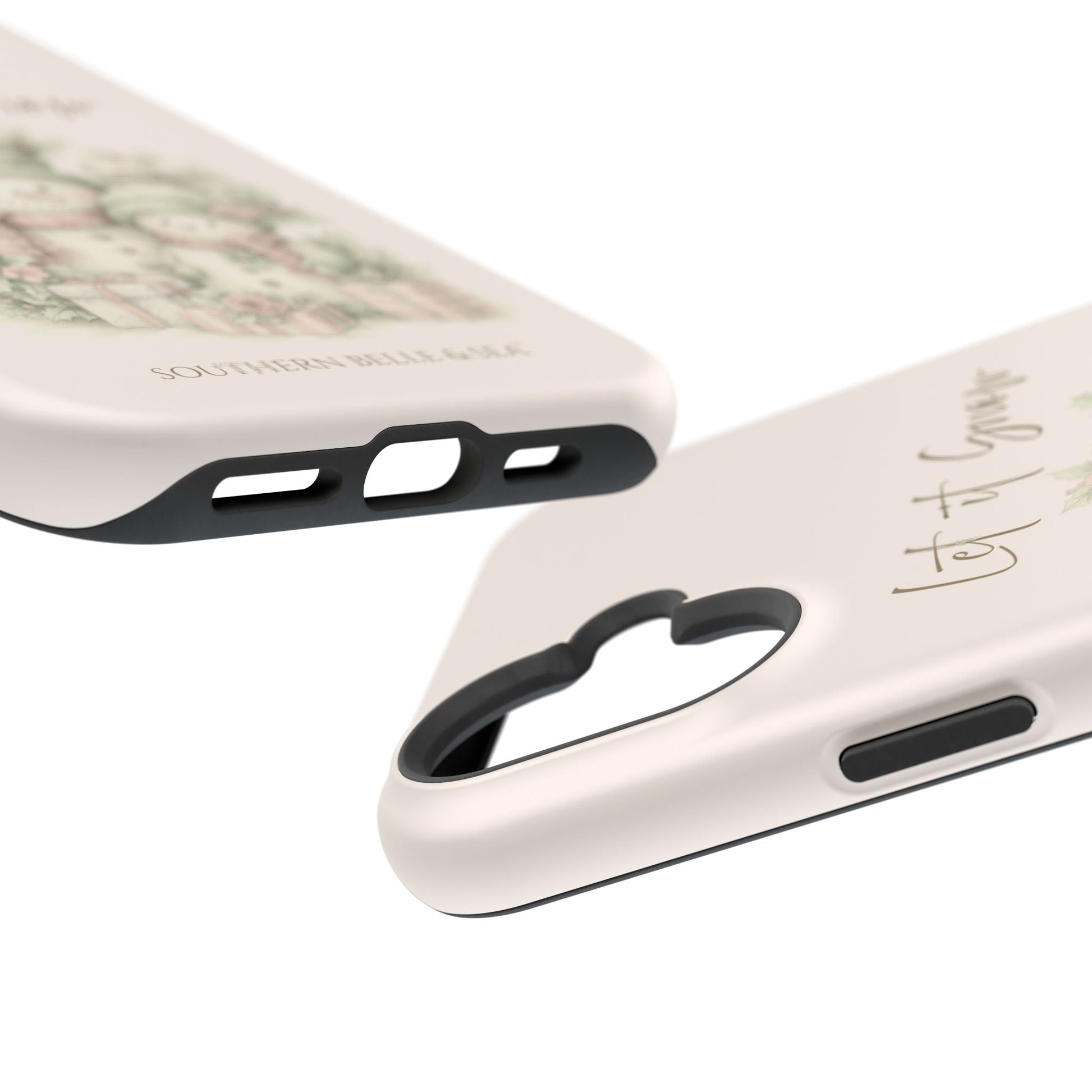 "LET IT SNOW” — Snowman Family Magnetic Tough Case | MagSafe® Compatible | Southern Belle & Sea™ - Southern Belle & Sea