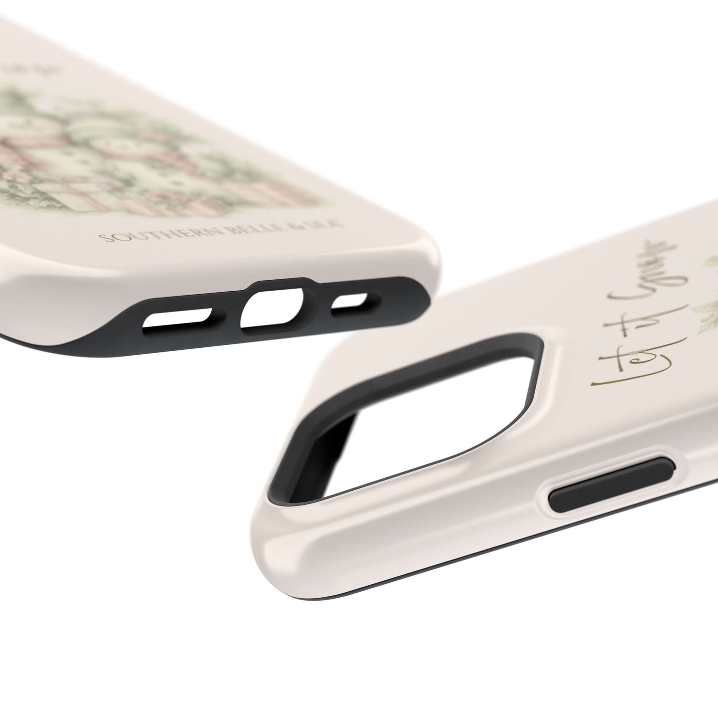 "LET IT SNOW” — Snowman Family Magnetic Tough Case | MagSafe® Compatible | Southern Belle & Sea™ - Southern Belle & Sea