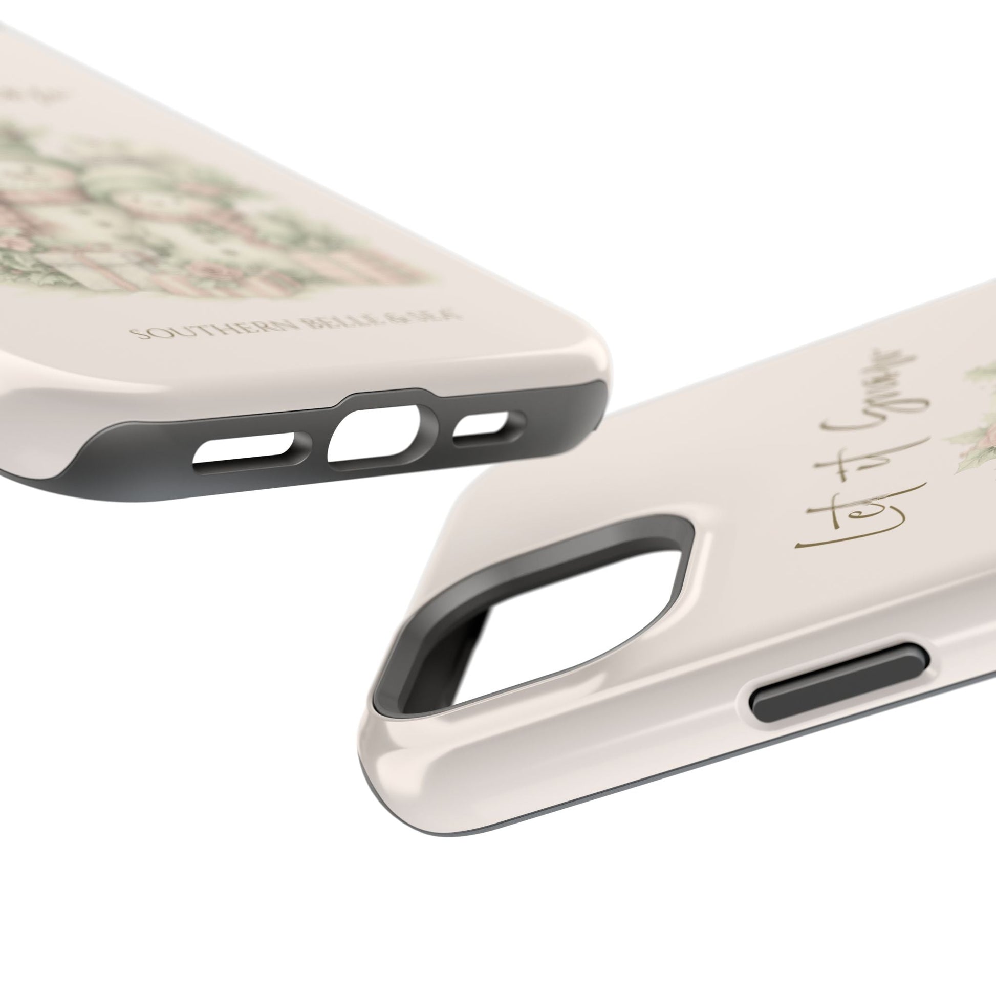"LET IT SNOW” — Snowman Family Magnetic Tough Case | MagSafe® Compatible | Southern Belle & Sea™ - Southern Belle & Sea