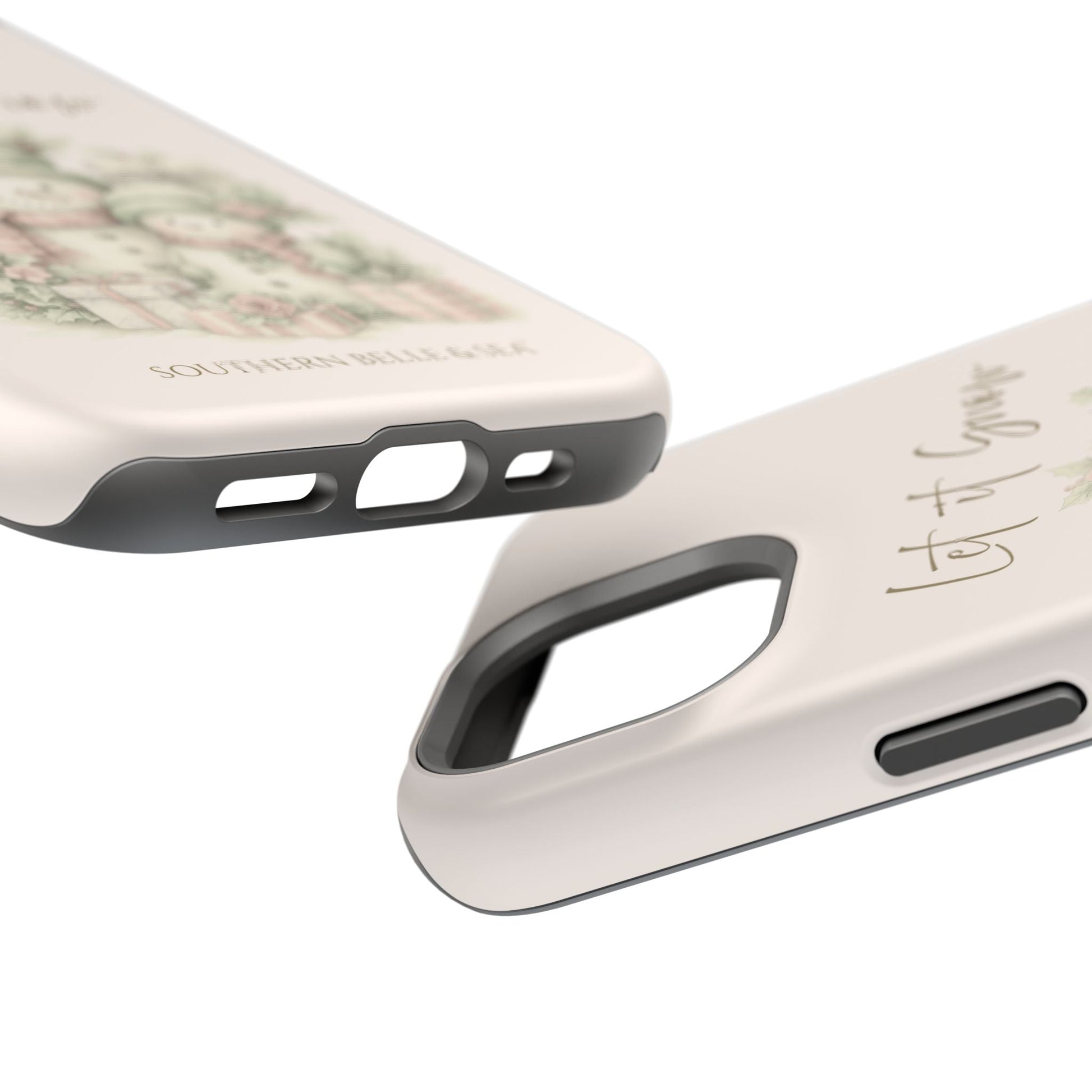"LET IT SNOW” — Snowman Family Magnetic Tough Case | MagSafe® Compatible | Southern Belle & Sea™ - Southern Belle & Sea