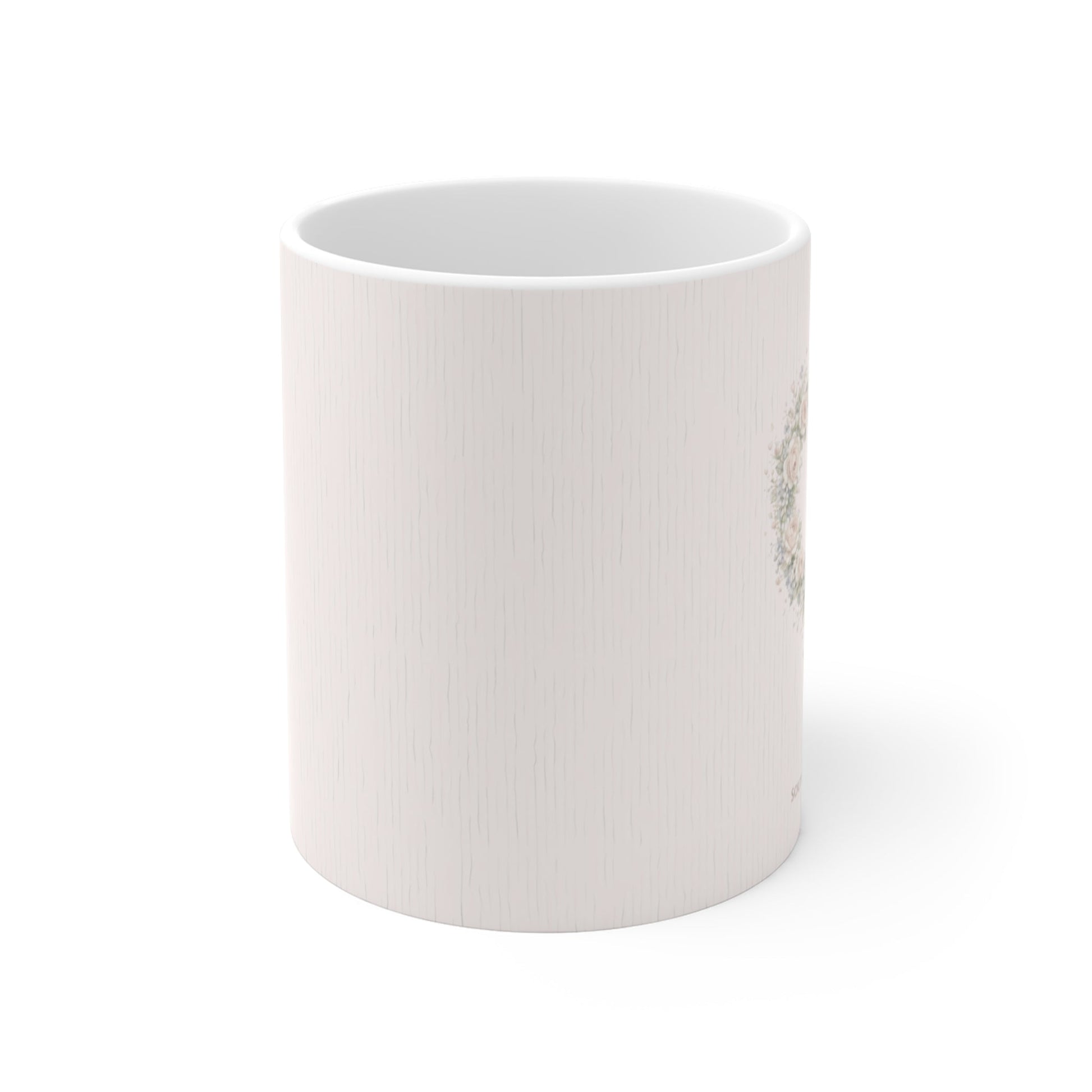 Let Love Lead Floral Heart Mug — Romantic Rose Coffee Cup | Southern Belle & Sea™ - Southern Belle & Sea