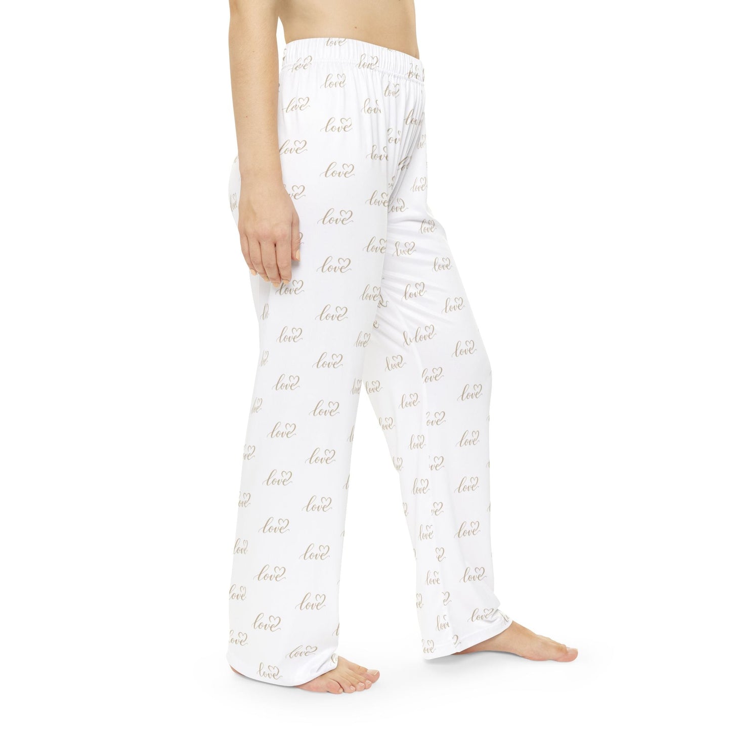 LOVE Gold Foil Heart Pajama Pants — Cozy Loungewear Collection | Southern Belle & Sea™ - Southern Belle & Sea