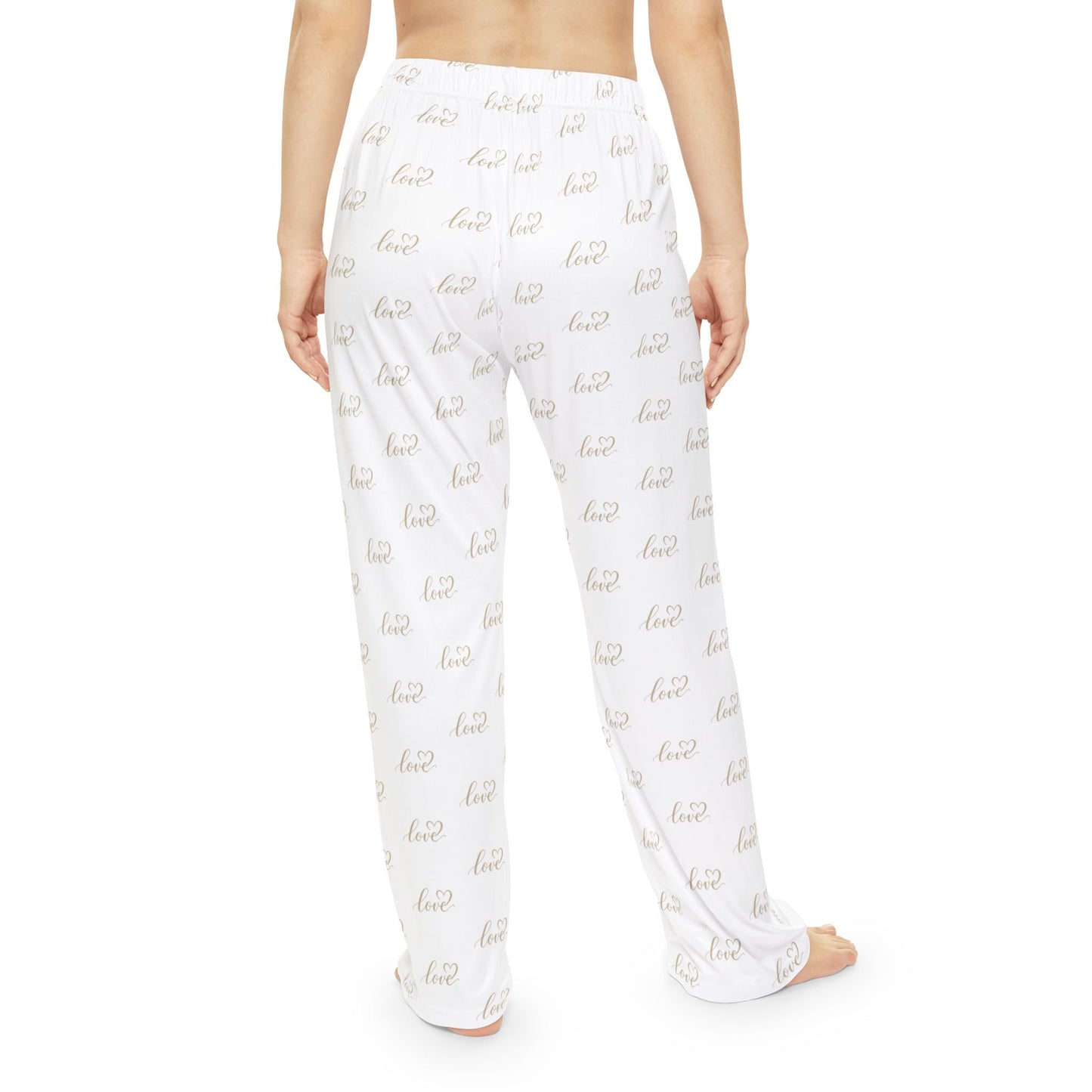 LOVE Gold Foil Heart Pajama Pants — Cozy Loungewear Collection | Southern Belle & Sea™ - Southern Belle & Sea
