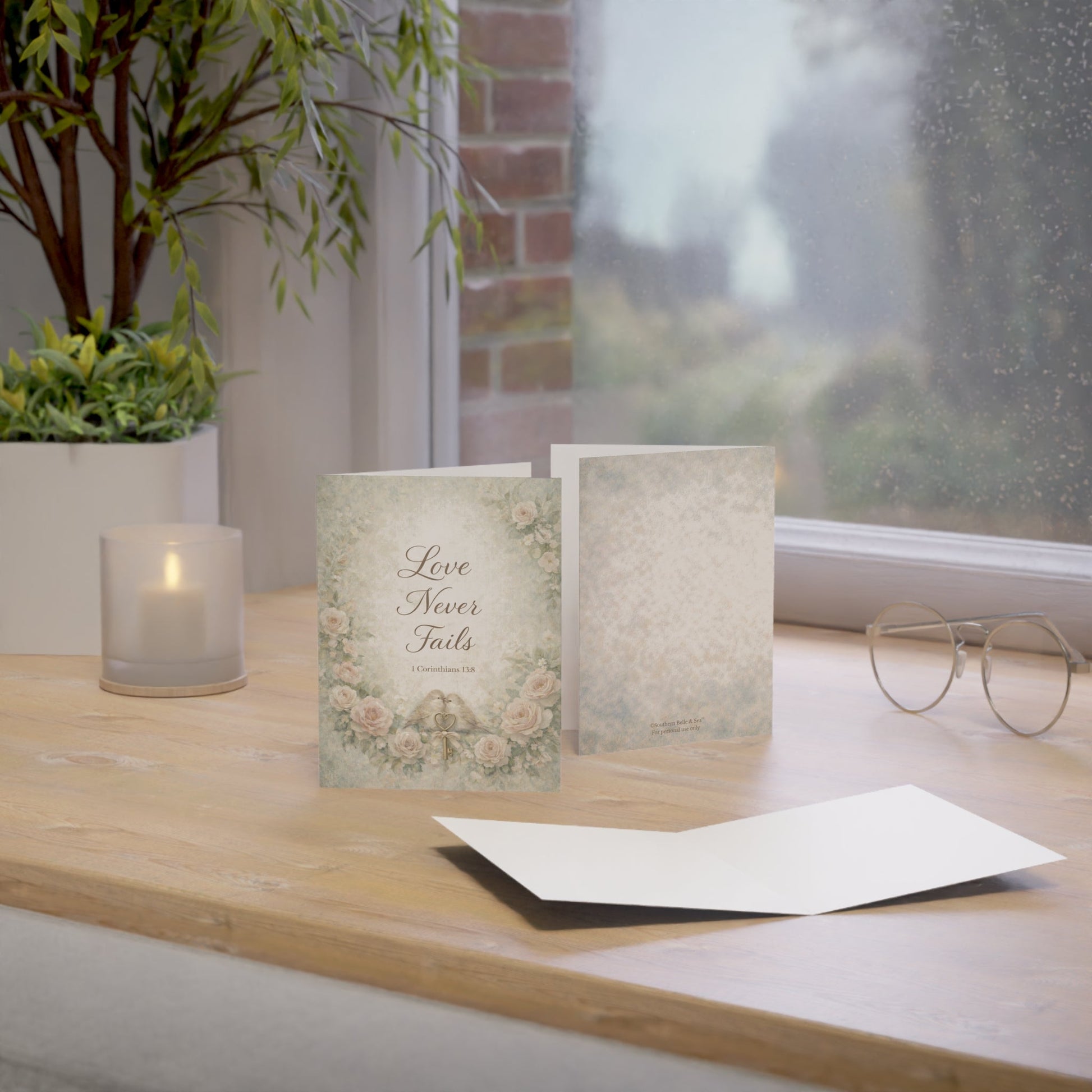 Love Never Fails — Faith - Inspired Greeting Card Set | Southern Belle & Sea™ - Southern Belle & Sea