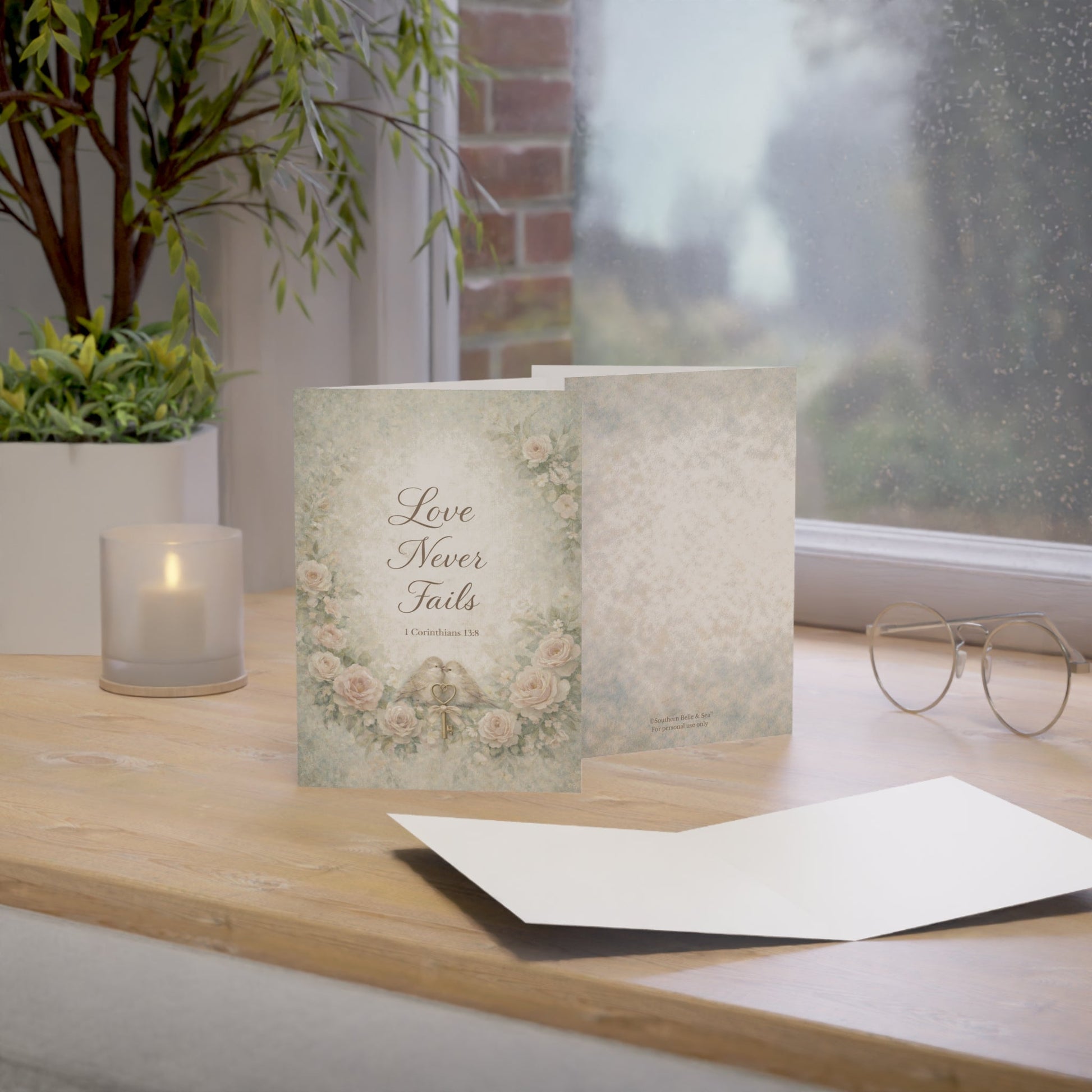 Love Never Fails — Faith - Inspired Greeting Card Set | Southern Belle & Sea™ - Southern Belle & Sea