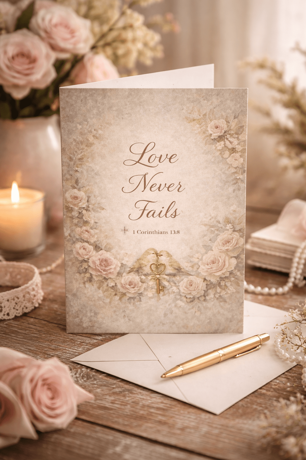 Love Never Fails — Faith - Inspired Greeting Card Set | Southern Belle & Sea™ - Southern Belle & Sea